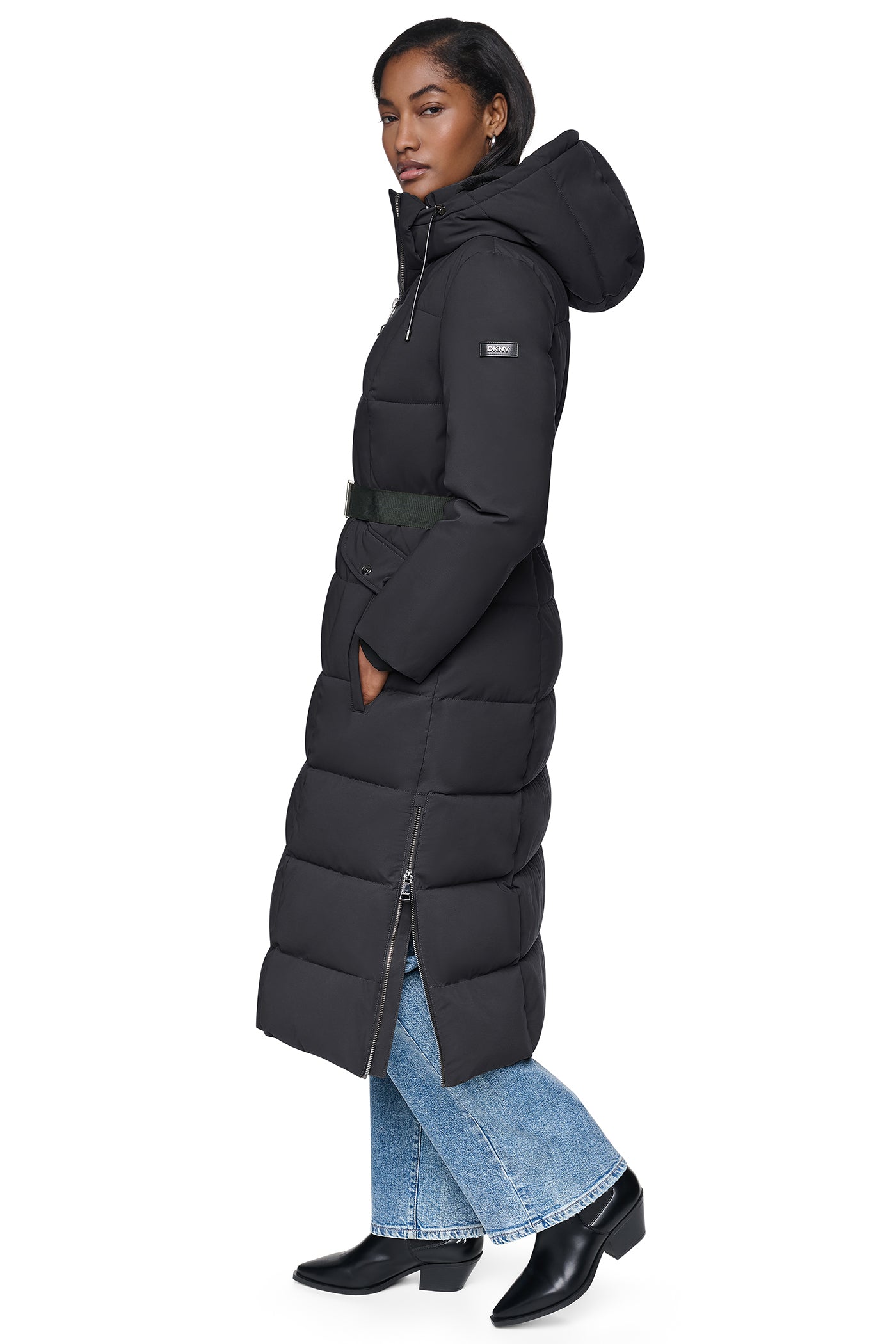 MAXI PUFFER WITH BELT VIEW 4