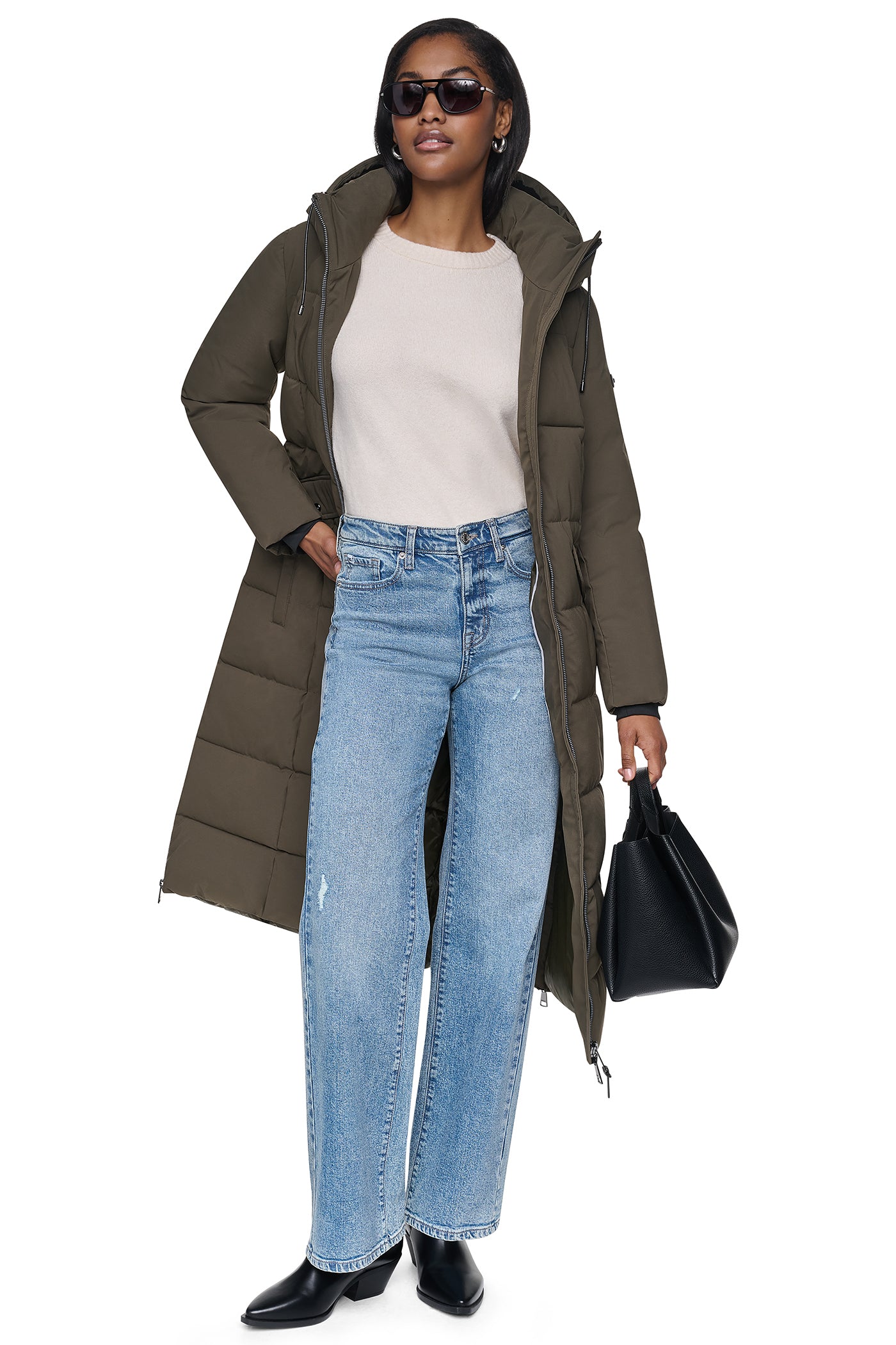 MAXI PUFFER WITH BELT VIEW 7