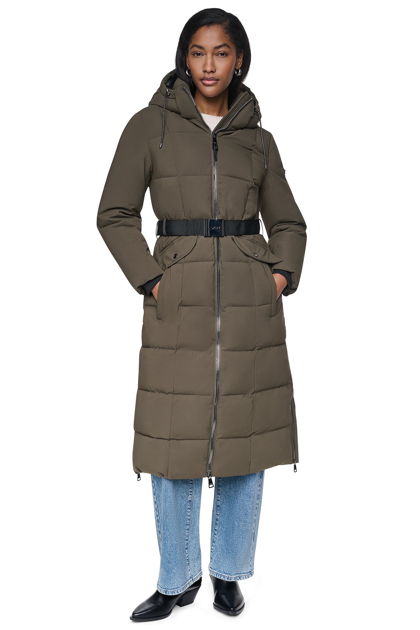 MAXI PUFFER WITH BELT VIEW 6