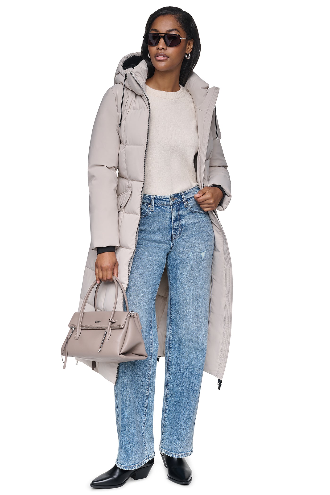 MAXI PUFFER WITH BELT VIEW 5