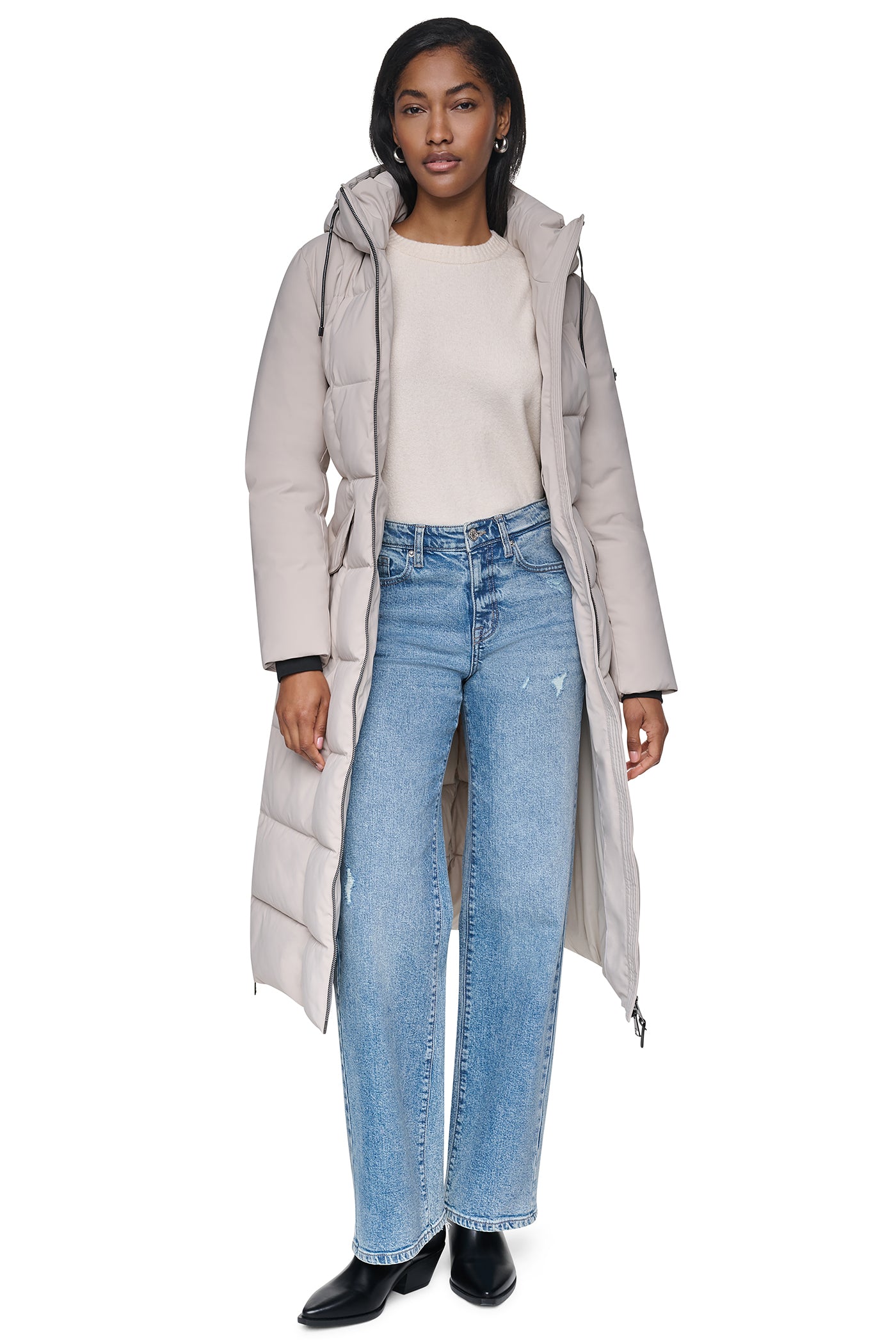 MAXI PUFFER WITH BELT VIEW 6