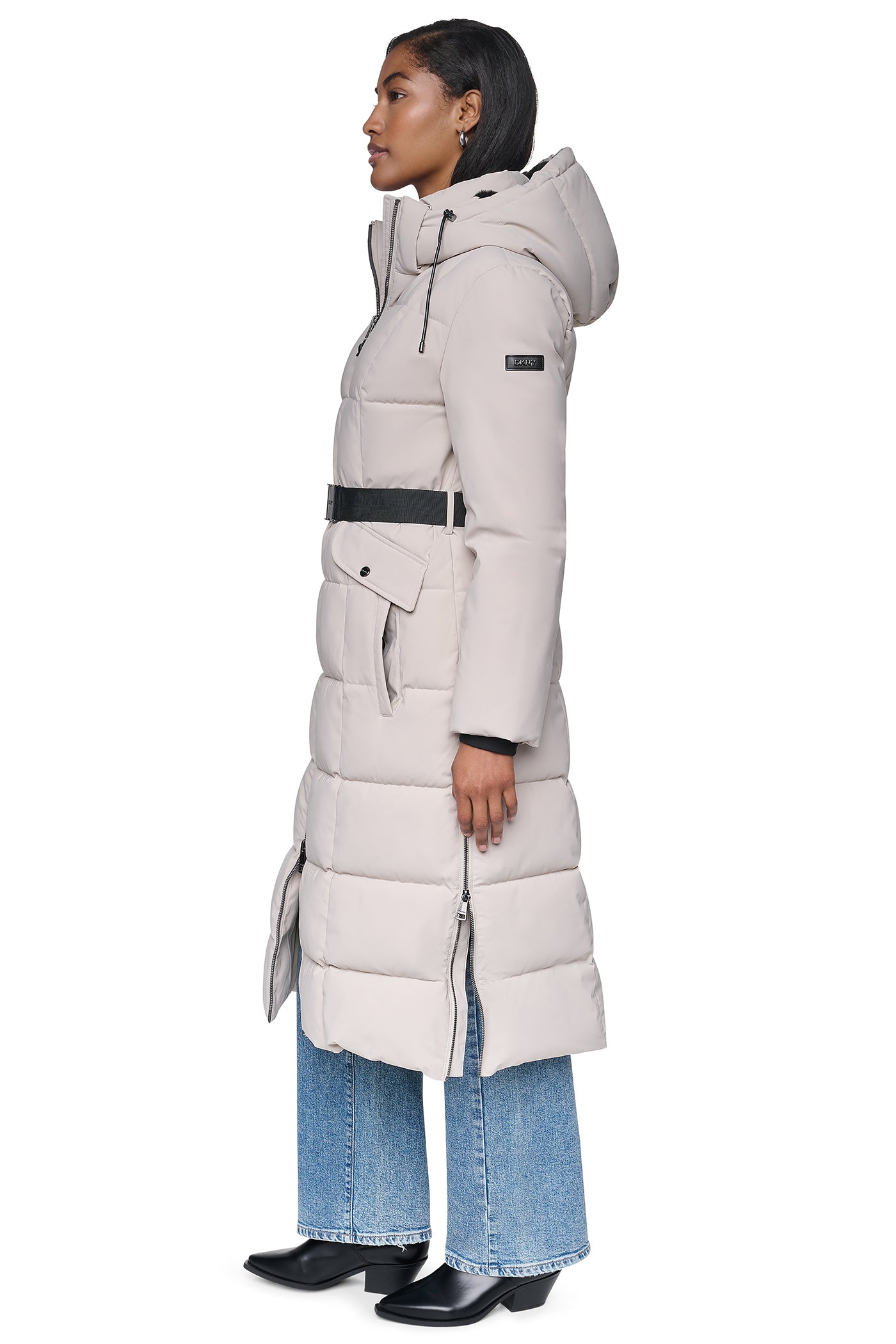 MAXI PUFFER WITH BELT VIEW 4