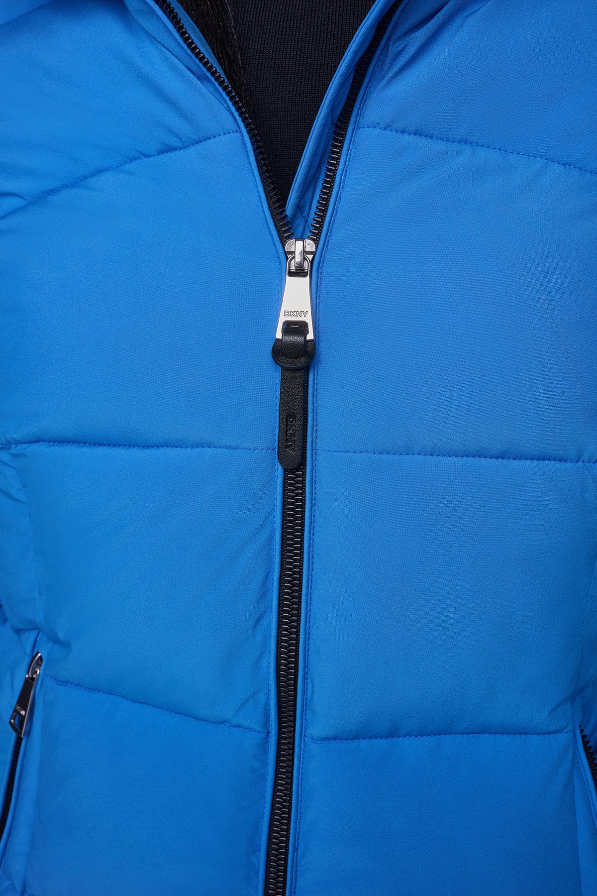 STRETCH HOODED PUFFER JACKET VIEW 2
