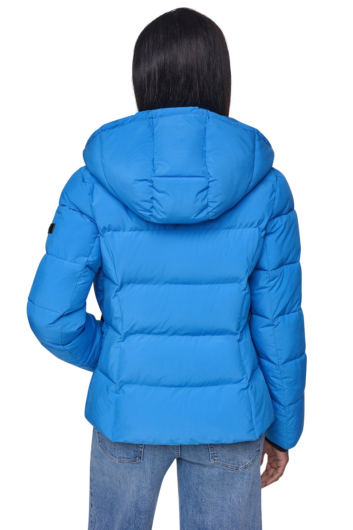STRETCH HOODED PUFFER JACKET VIEW 2
