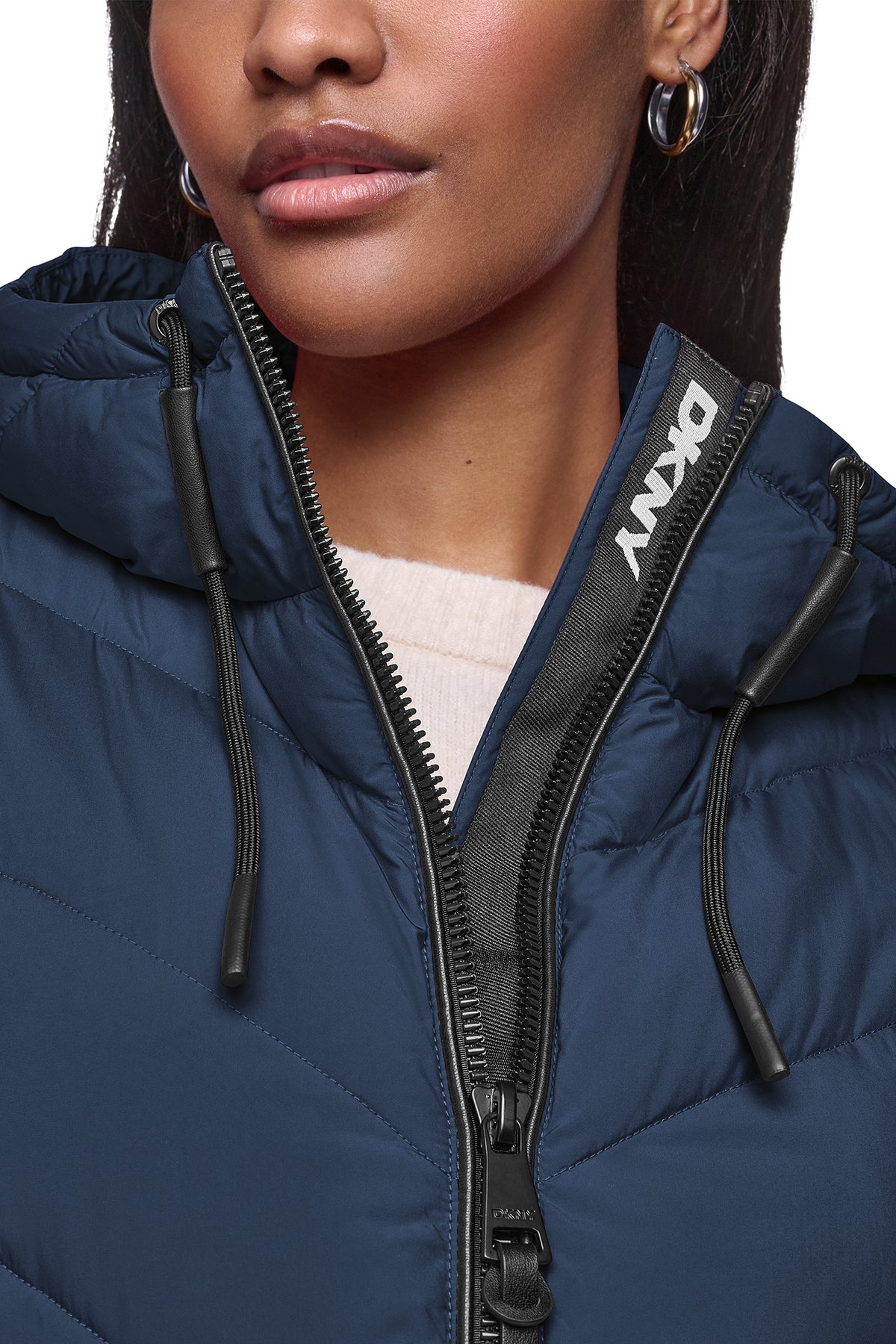 MIXED MEDIA PACKABLE JACKET VIEW 2