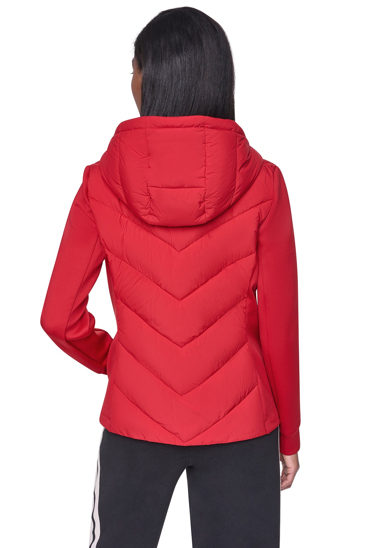MIXED MEDIA PACKABLE JACKET VIEW 2