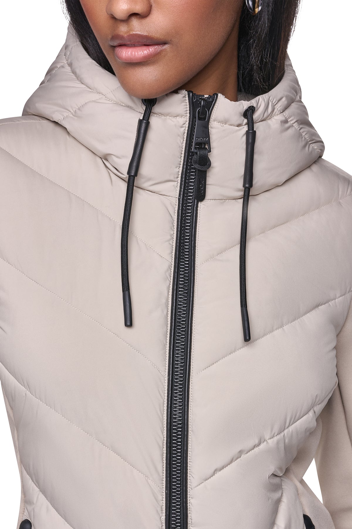 MIXED MEDIA PACKABLE JACKET VIEW 2
