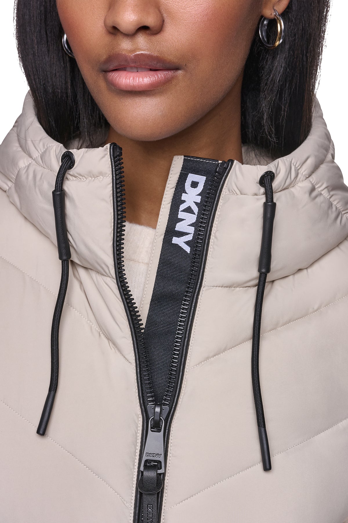 MIXED MEDIA PACKABLE JACKET VIEW 2