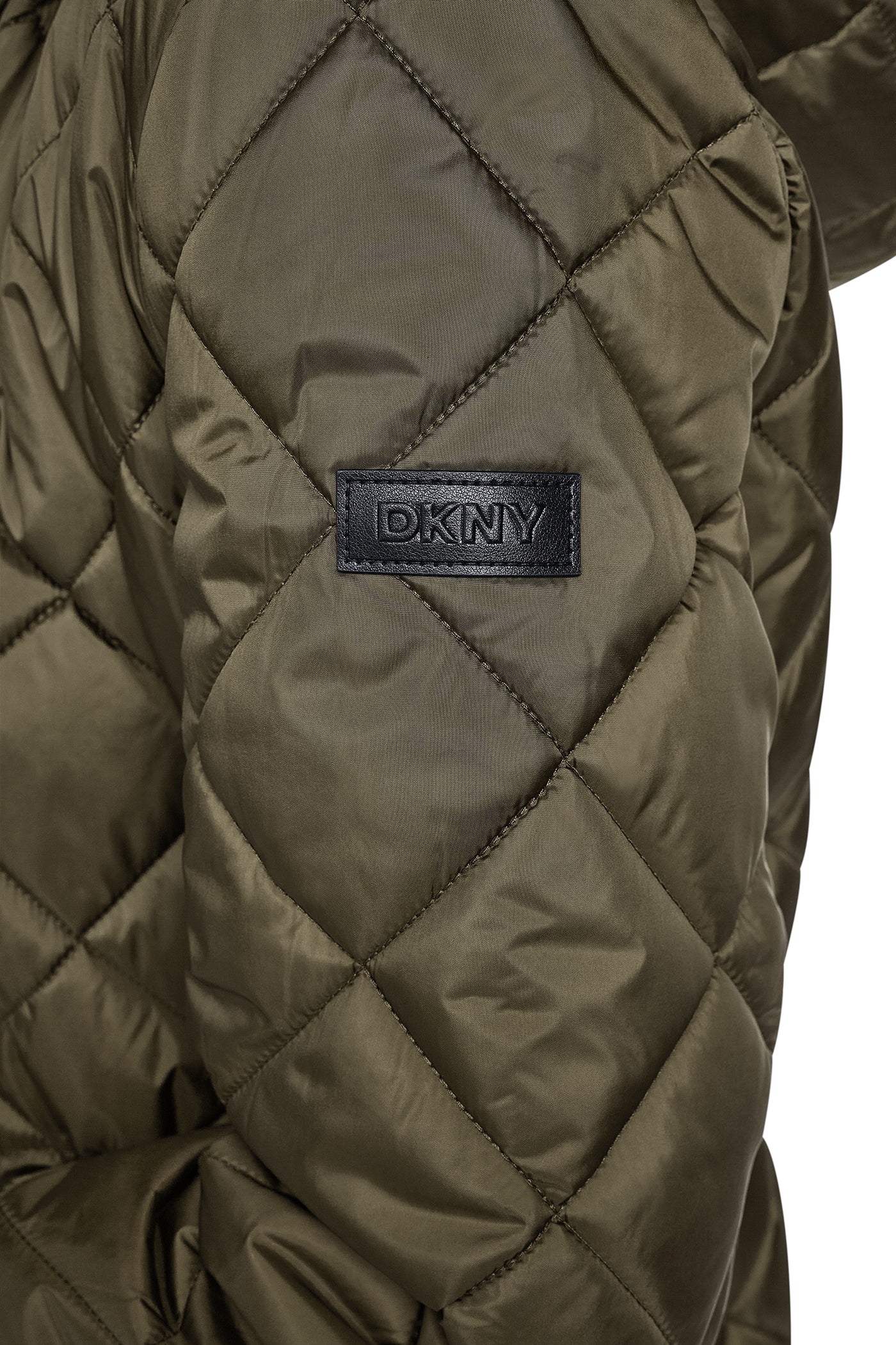 CORDUROY COLLAR HOODED QUILTED COAT VIEW 9