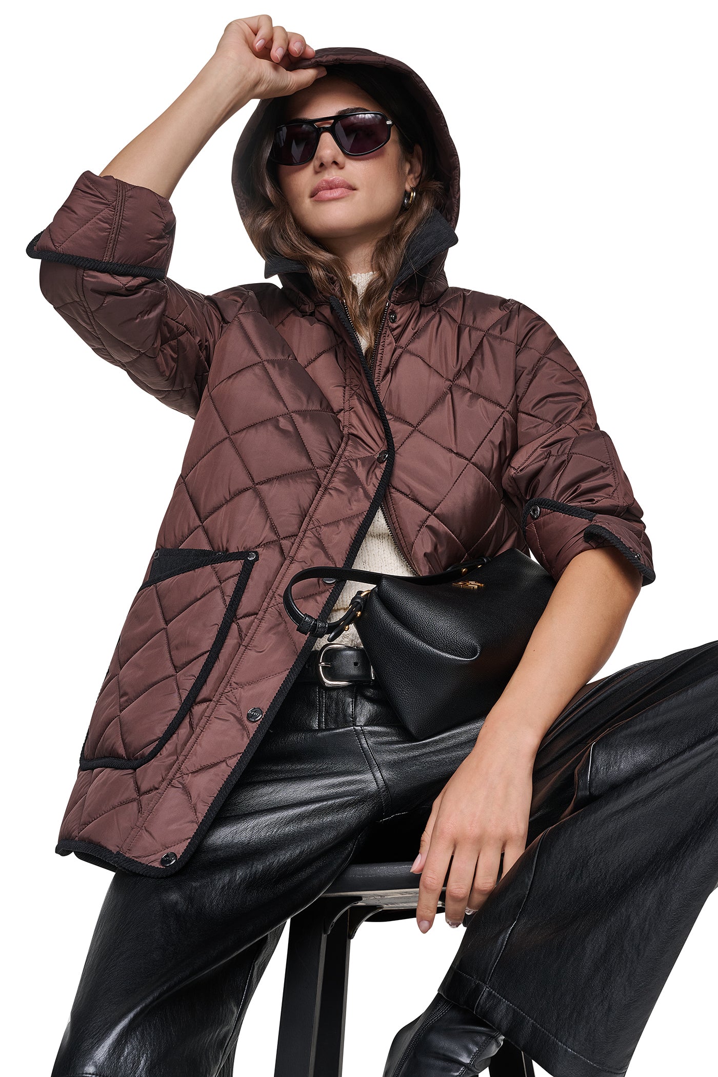QUILTED BARN JACKET VIEW 8