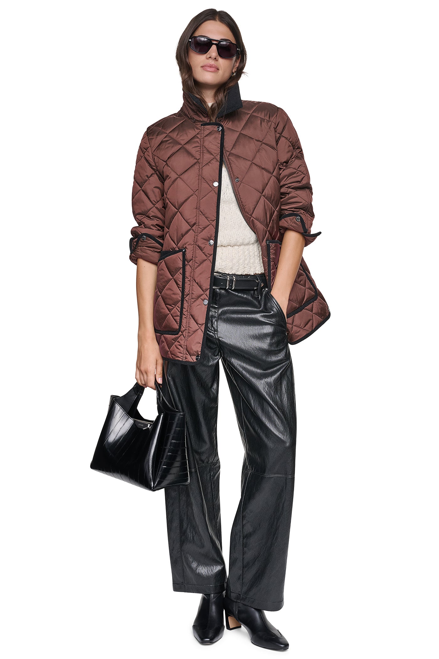 QUILTED BARN JACKET VIEW 4