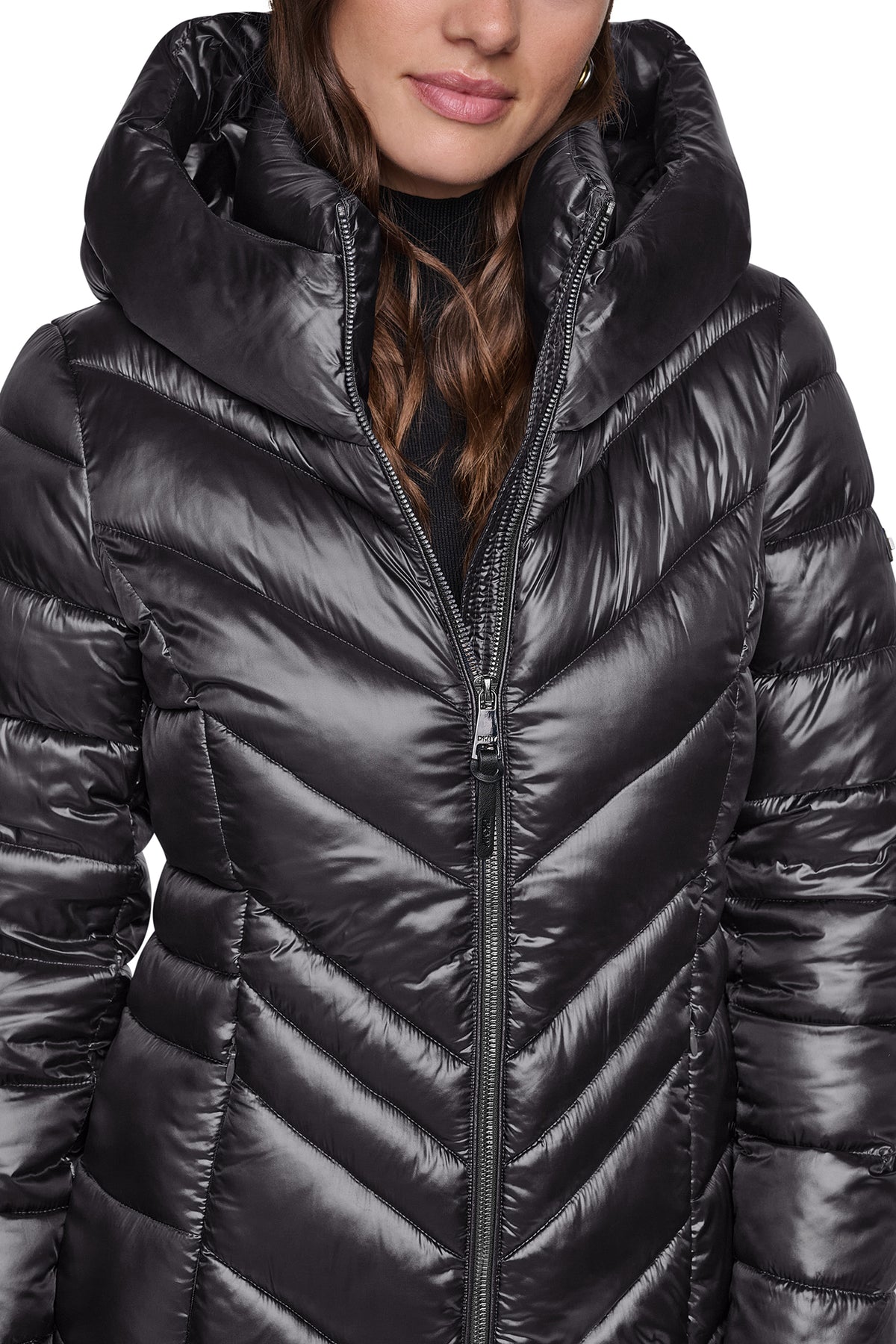 PEARLIZED CHEVRON PUFFER VIEW 2