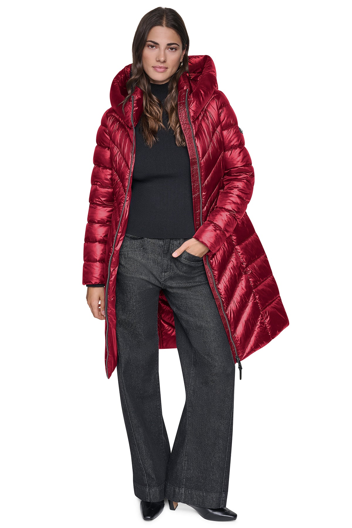 PEARLIZED CHEVRON PUFFER VIEW 2