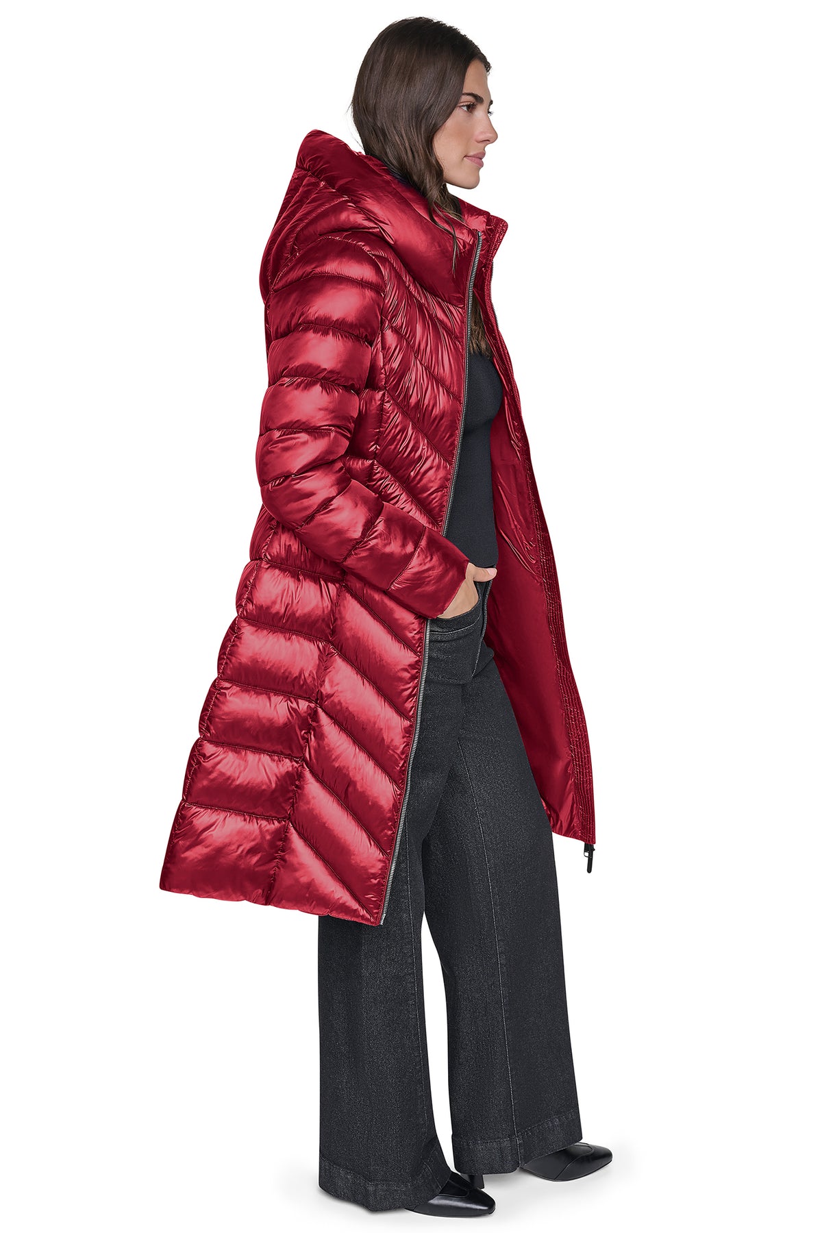 PEARLIZED CHEVRON PUFFER VIEW 2
