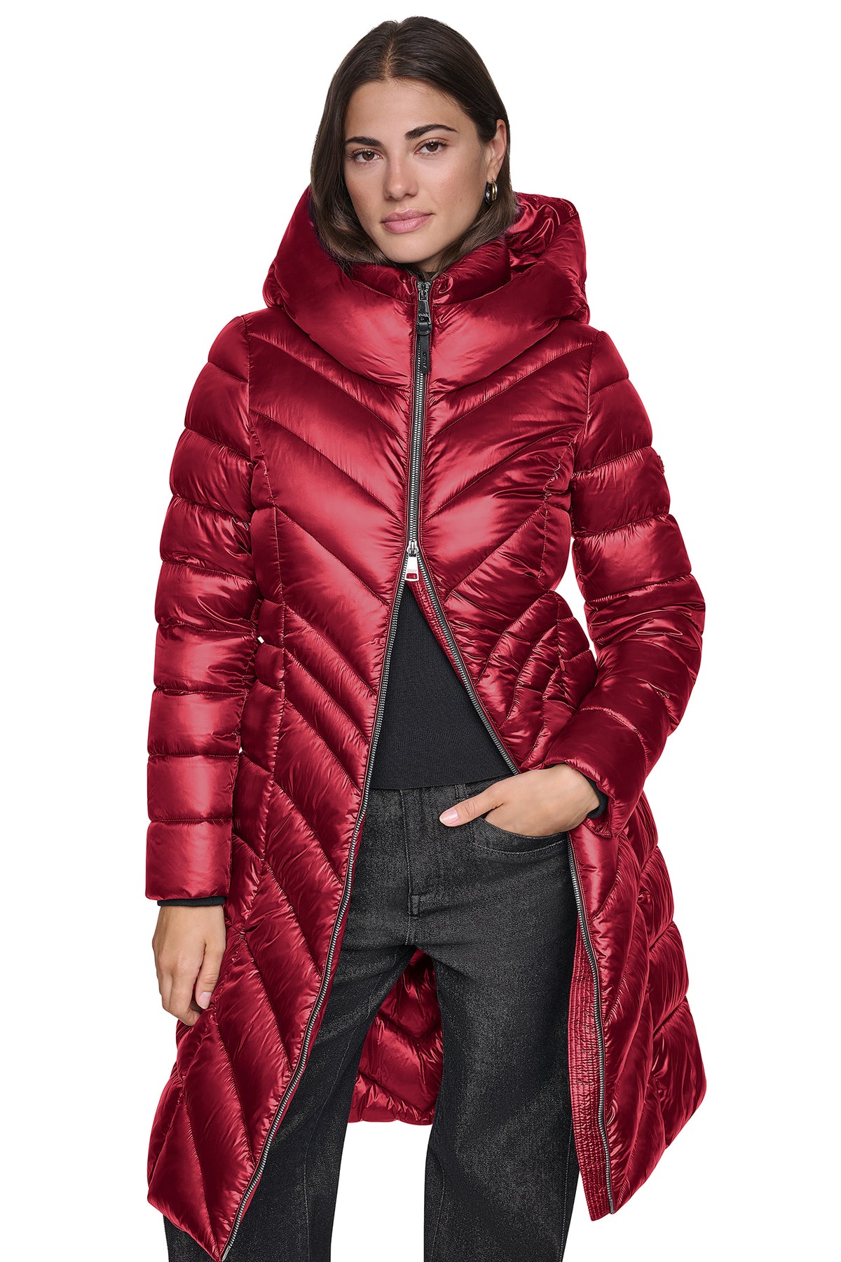 PEARLIZED CHEVRON PUFFER VIEW 2