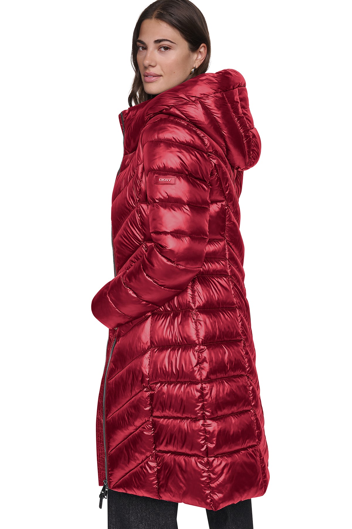 PEARLIZED CHEVRON PUFFER VIEW 2