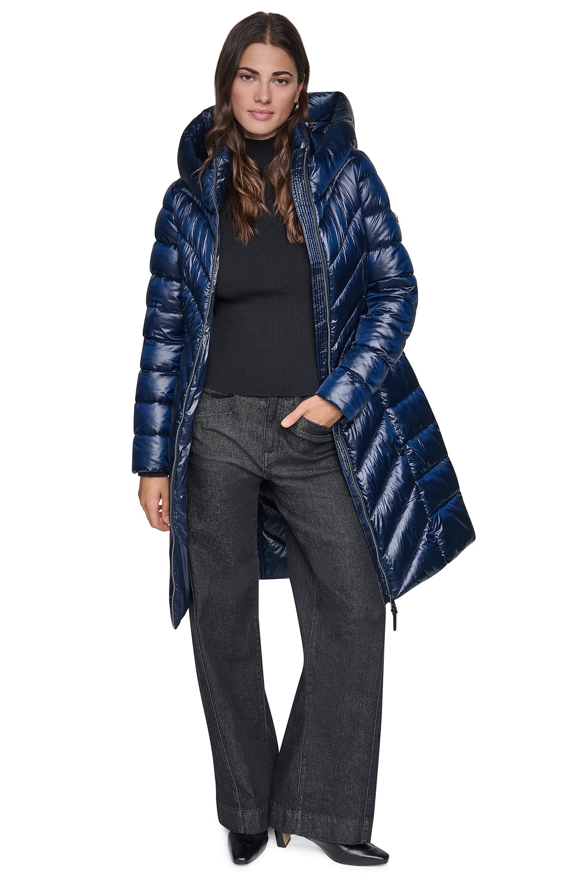 PEARLIZED CHEVRON PUFFER View 1 | Fall Collection