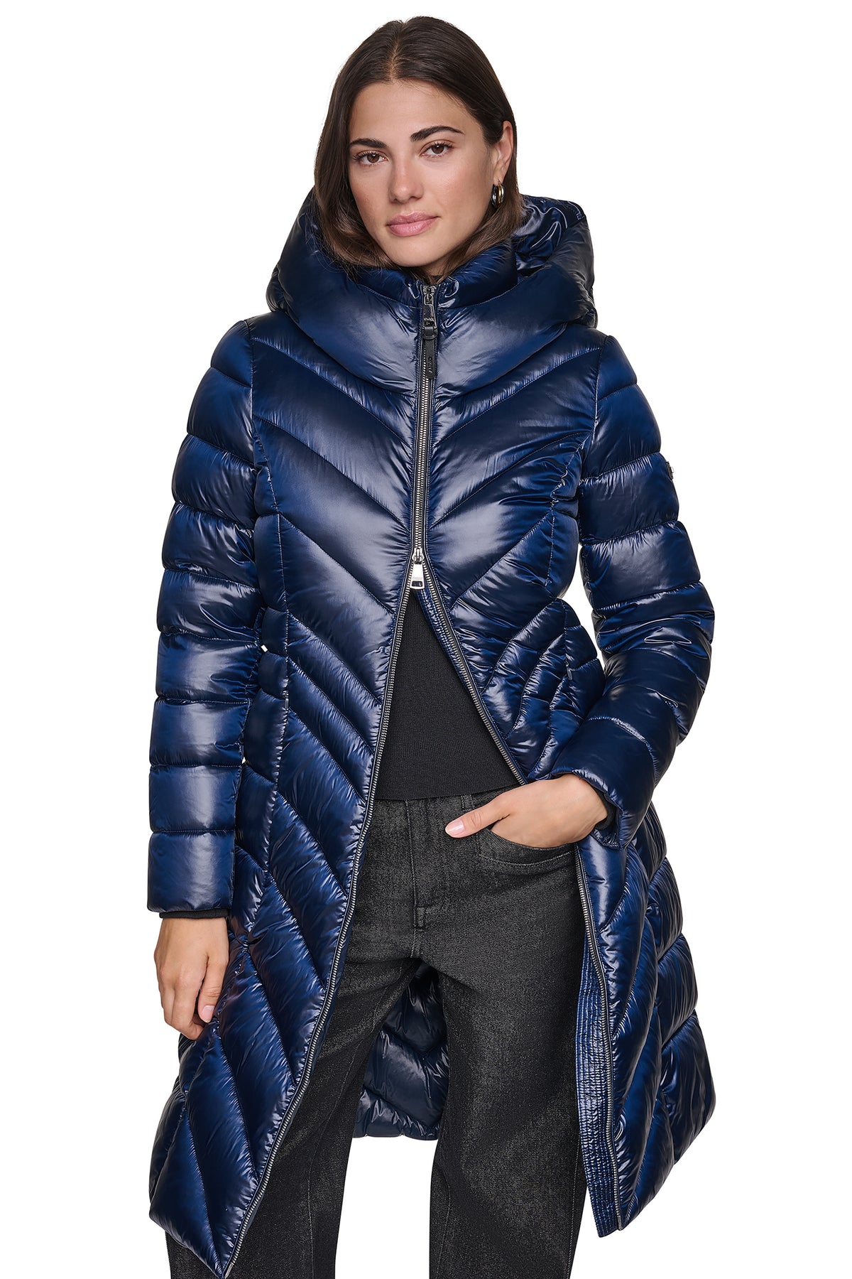 PEARLIZED CHEVRON PUFFER VIEW 2