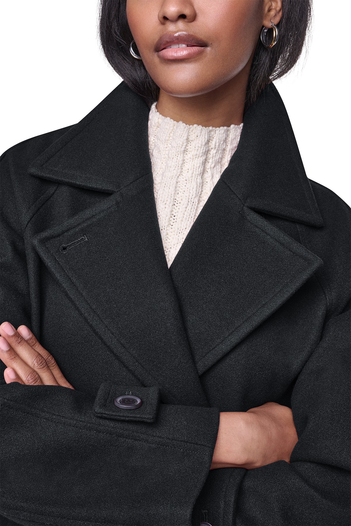 FAUX WOOL PEACOAT VIEW 2