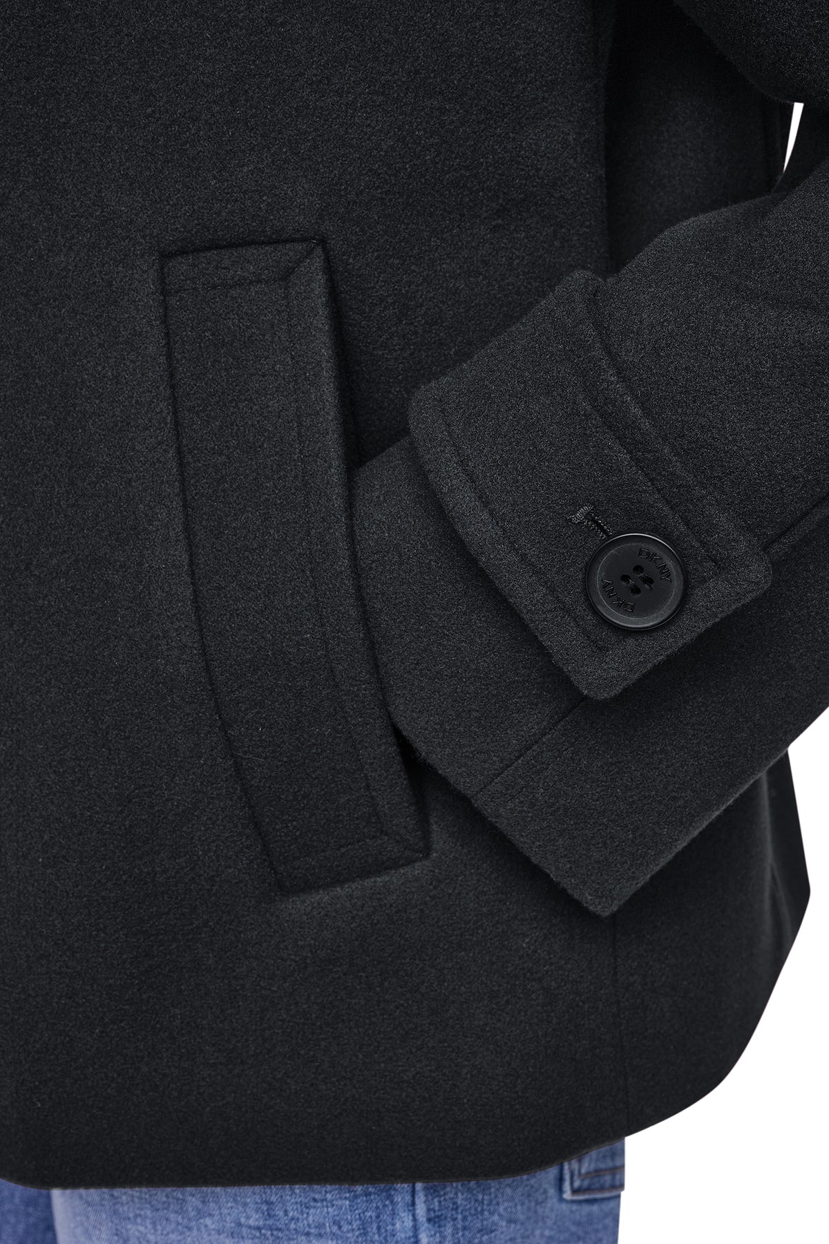 FAUX WOOL PEACOAT VIEW 2
