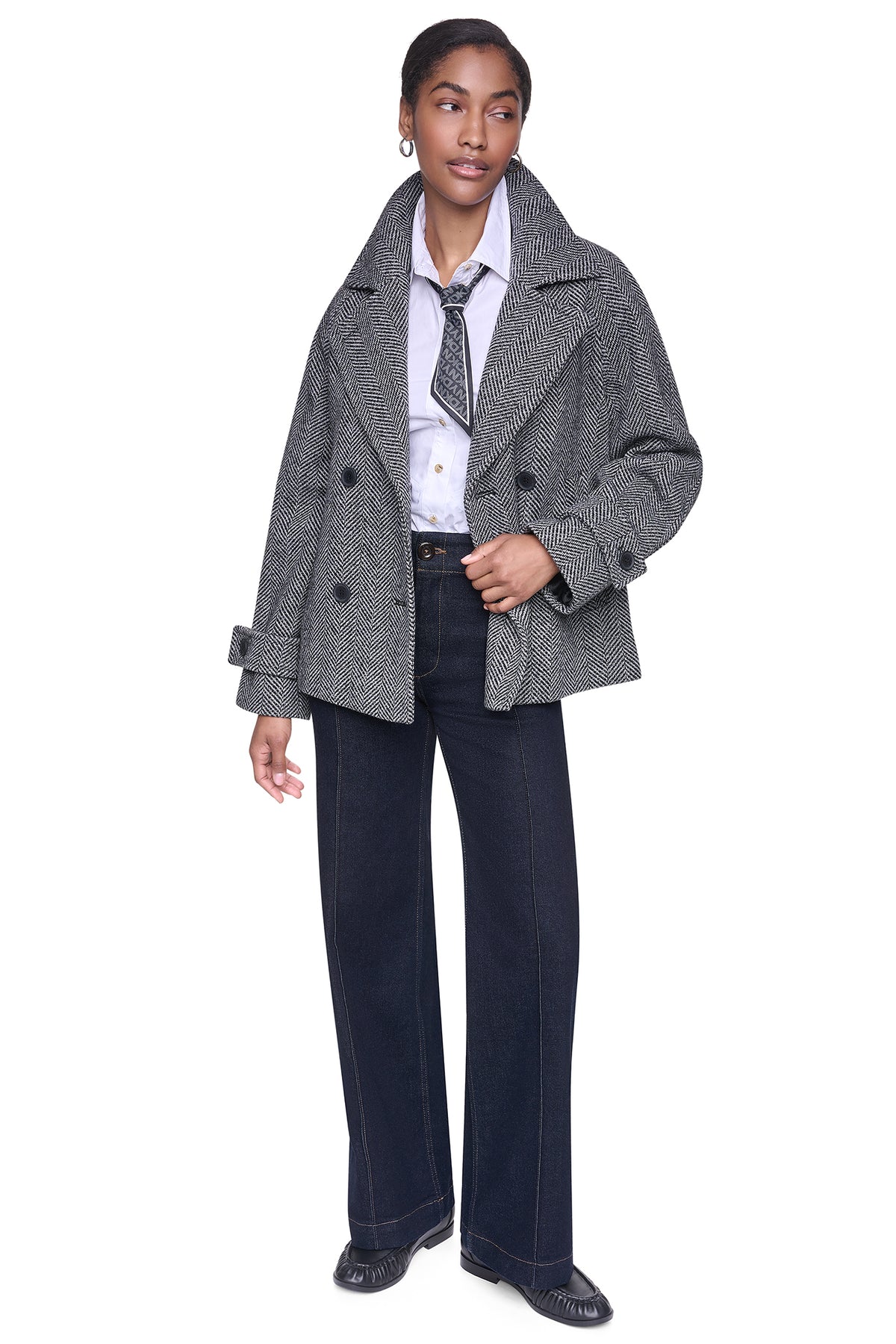 FAUX WOOL PEACOAT VIEW 2