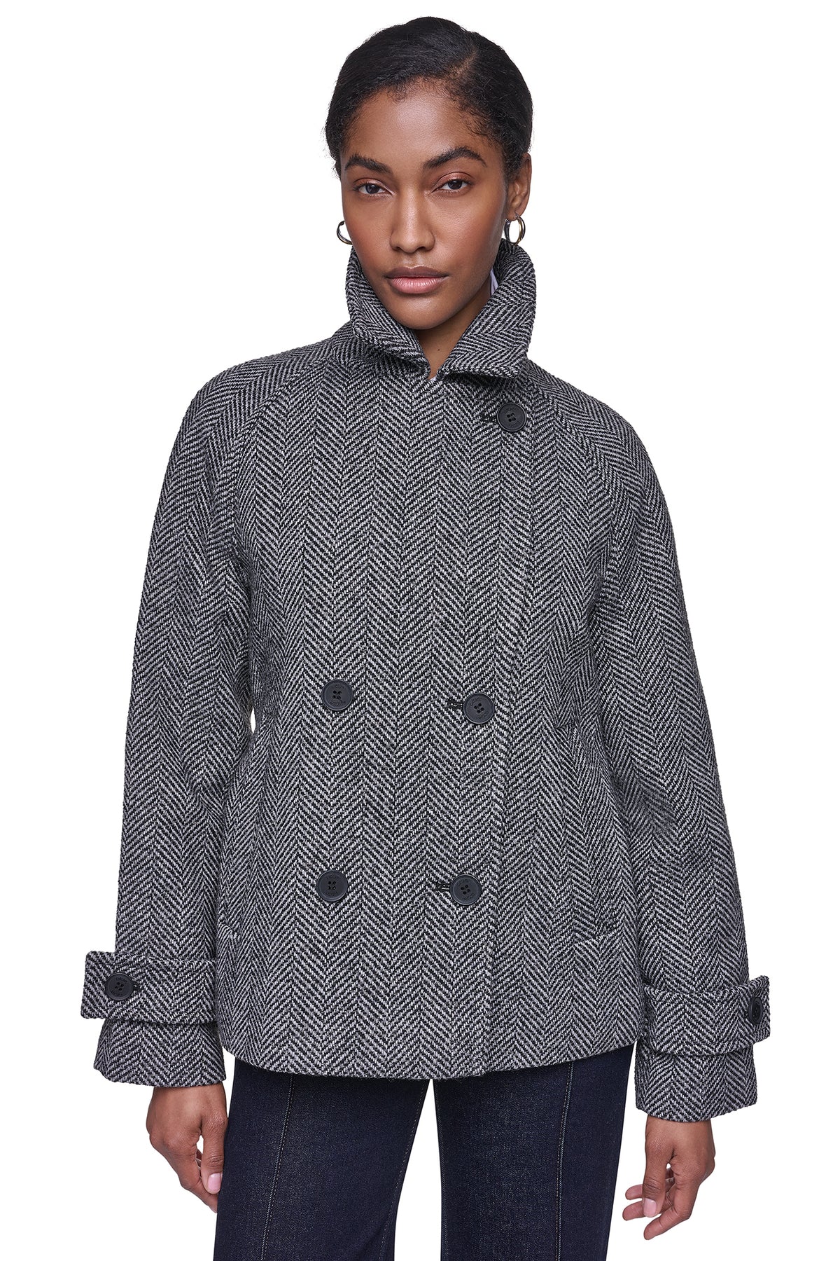 FAUX WOOL PEACOAT VIEW 2