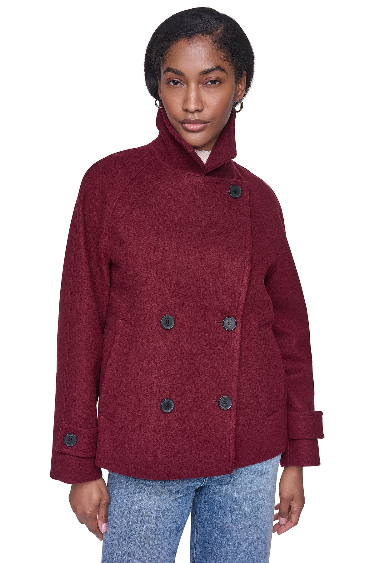 FAUX WOOL PEACOAT VIEW 2