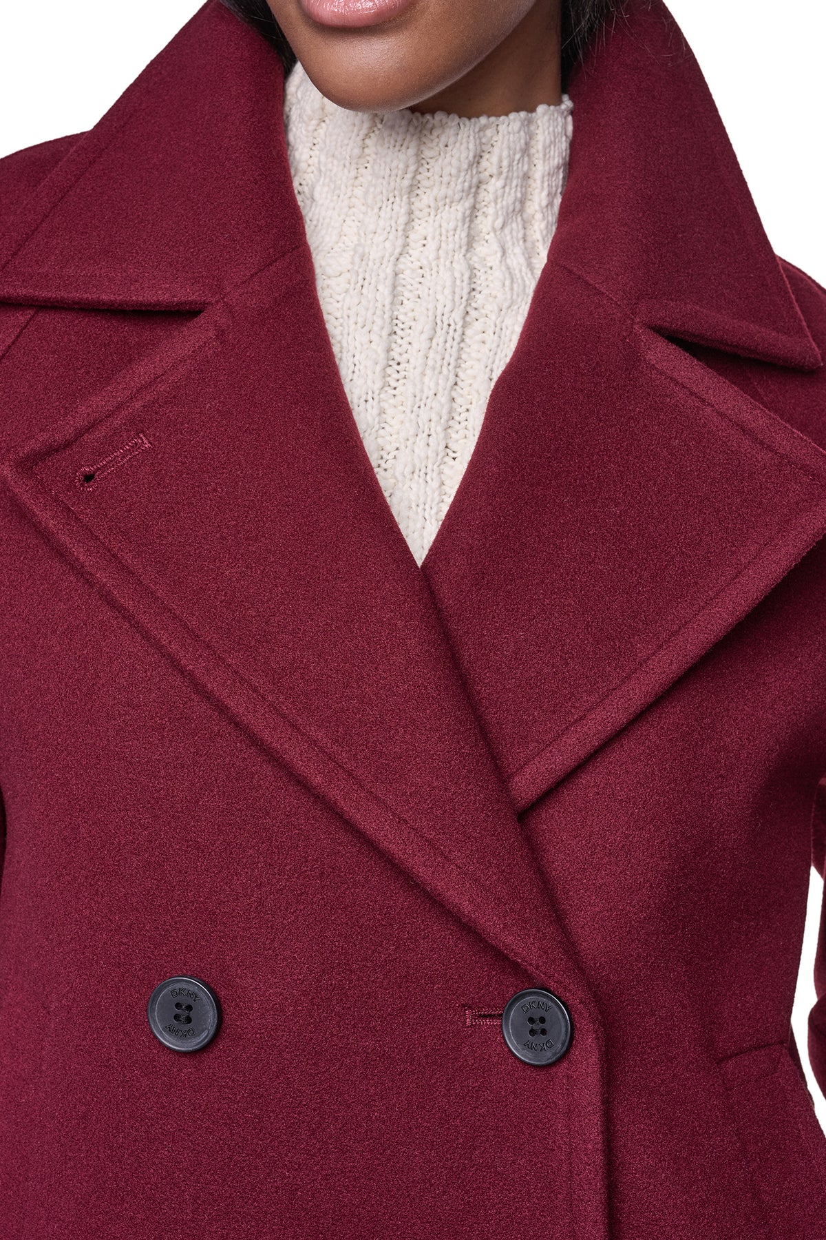 FAUX WOOL PEACOAT VIEW 2