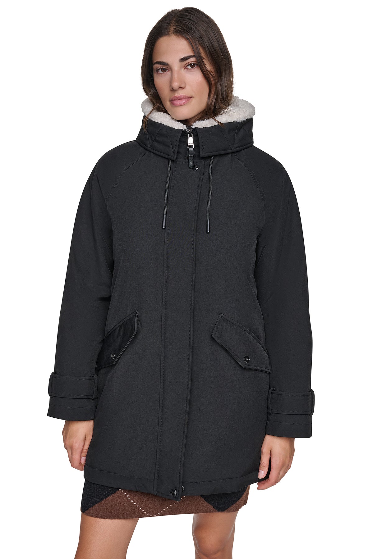 FLEXTECH SOFTSHELL JACKET WITH SHERPA HOOD VIEW 2