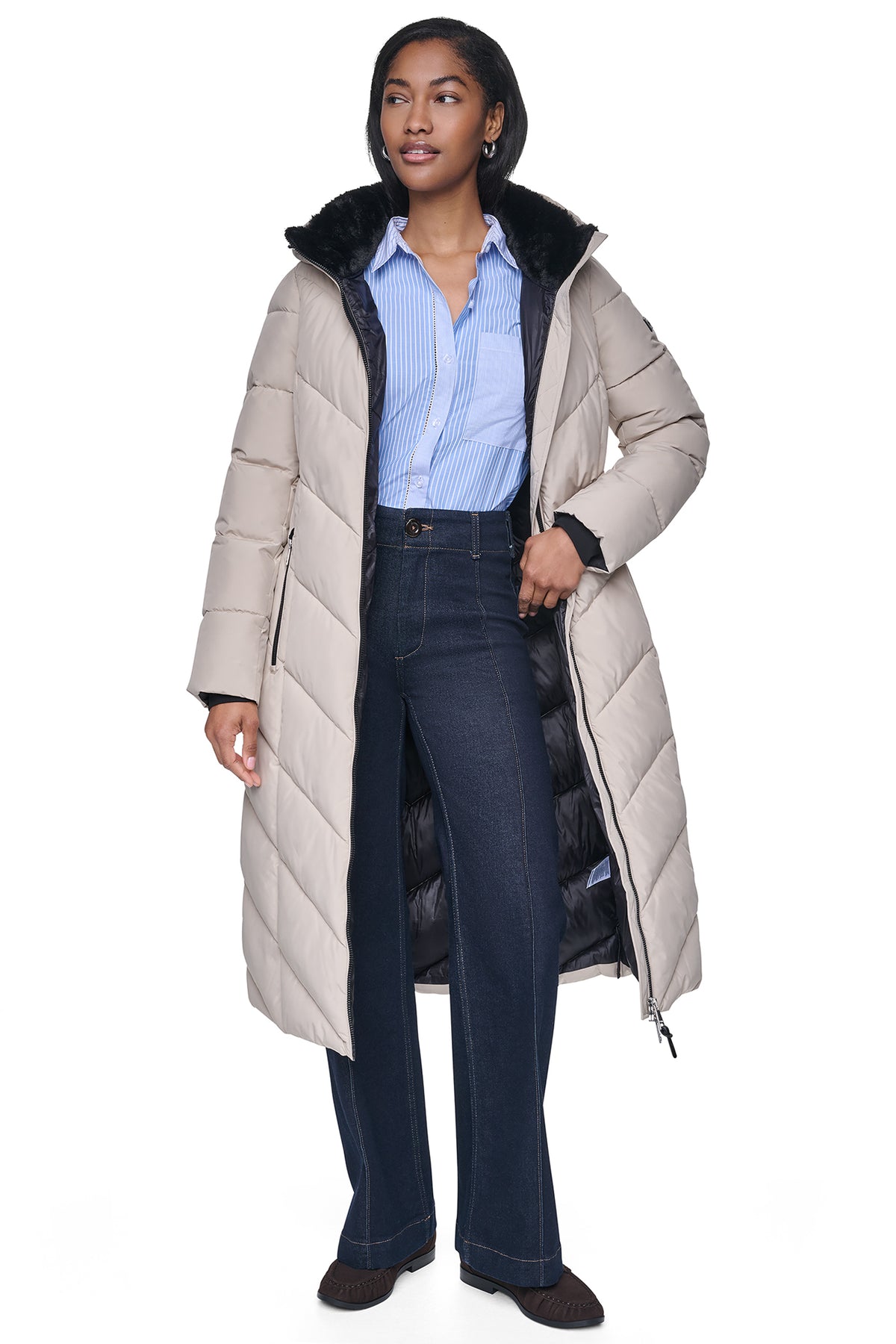 MAXI CHEVRON PUFFER VIEW 2