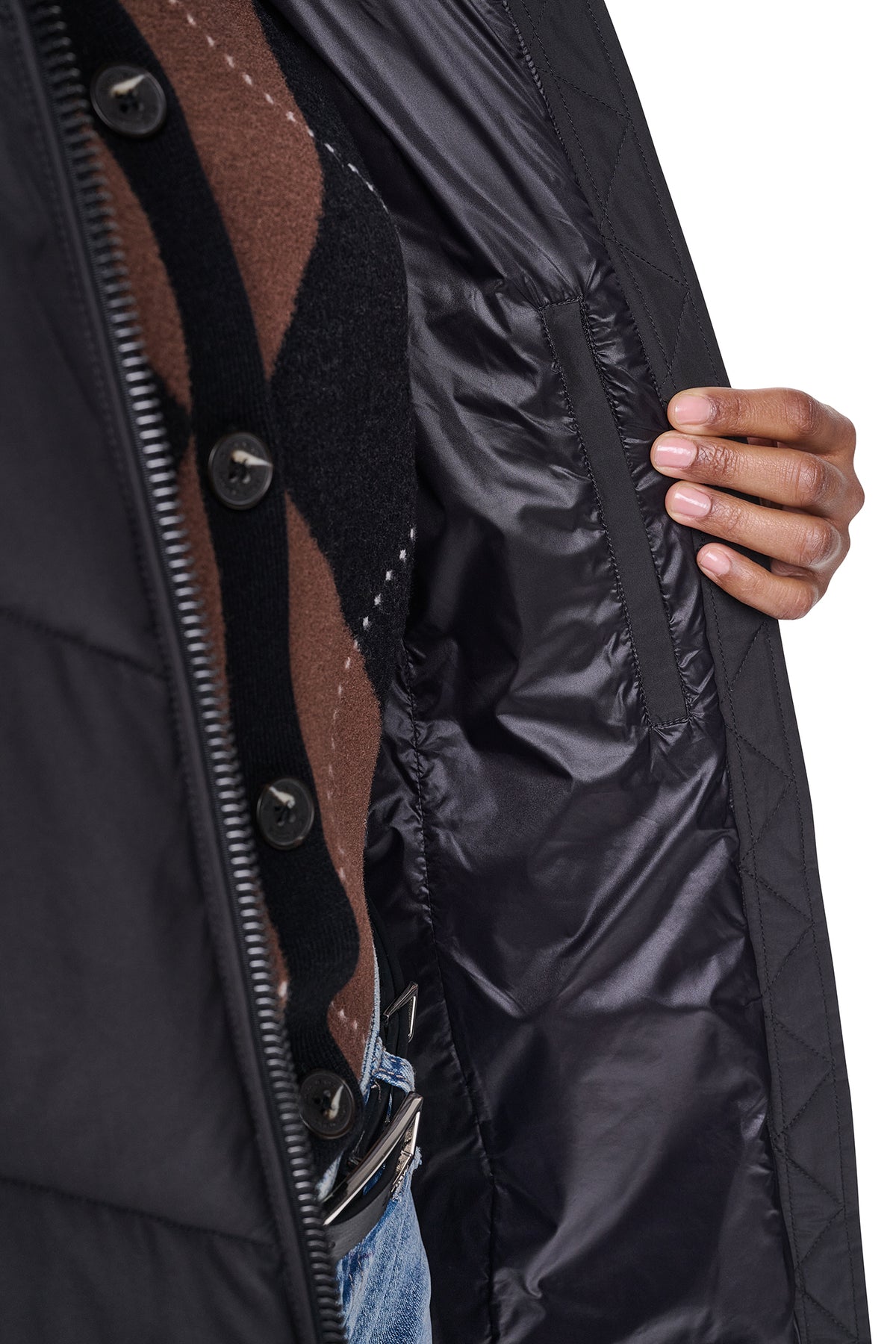 MAXI CHEVRON PUFFER VIEW 2