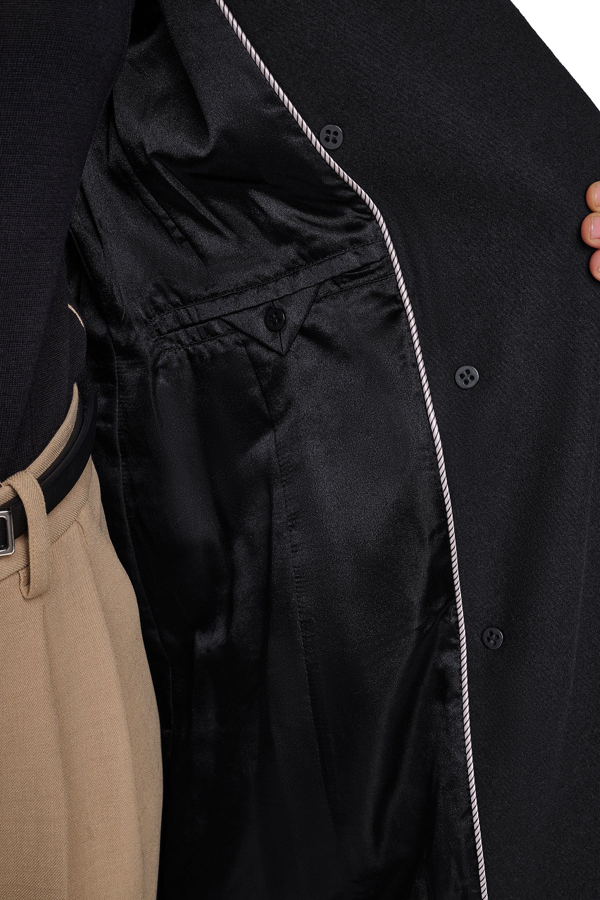 MILITARY TWILL WOOL COAT VIEW 2
