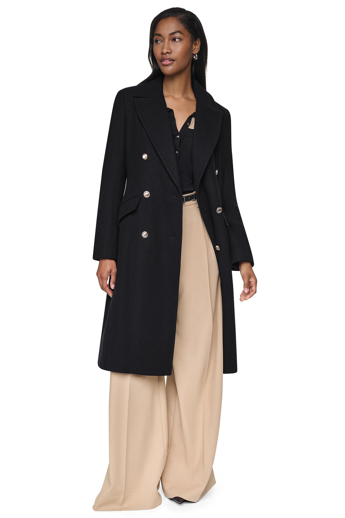 MILITARY TWILL WOOL COAT VIEW 2