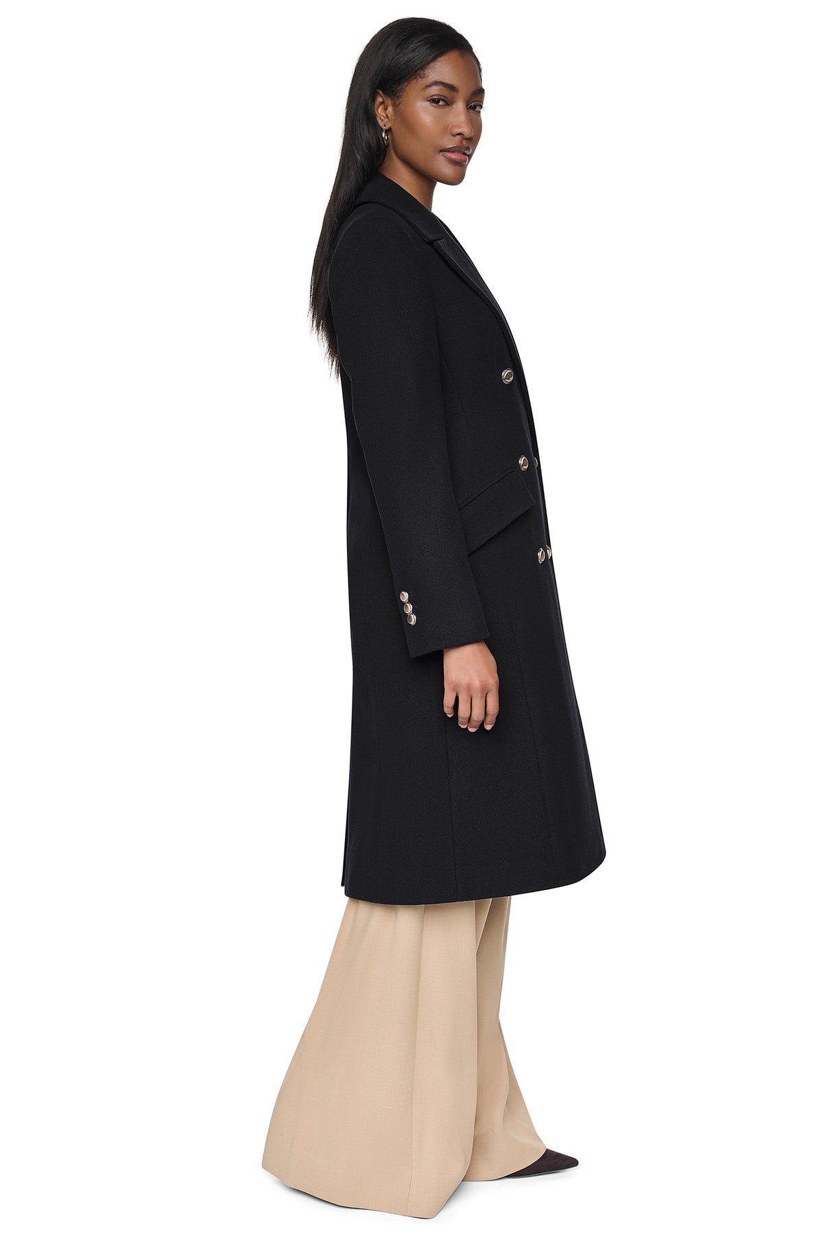 MILITARY TWILL WOOL COAT VIEW 2