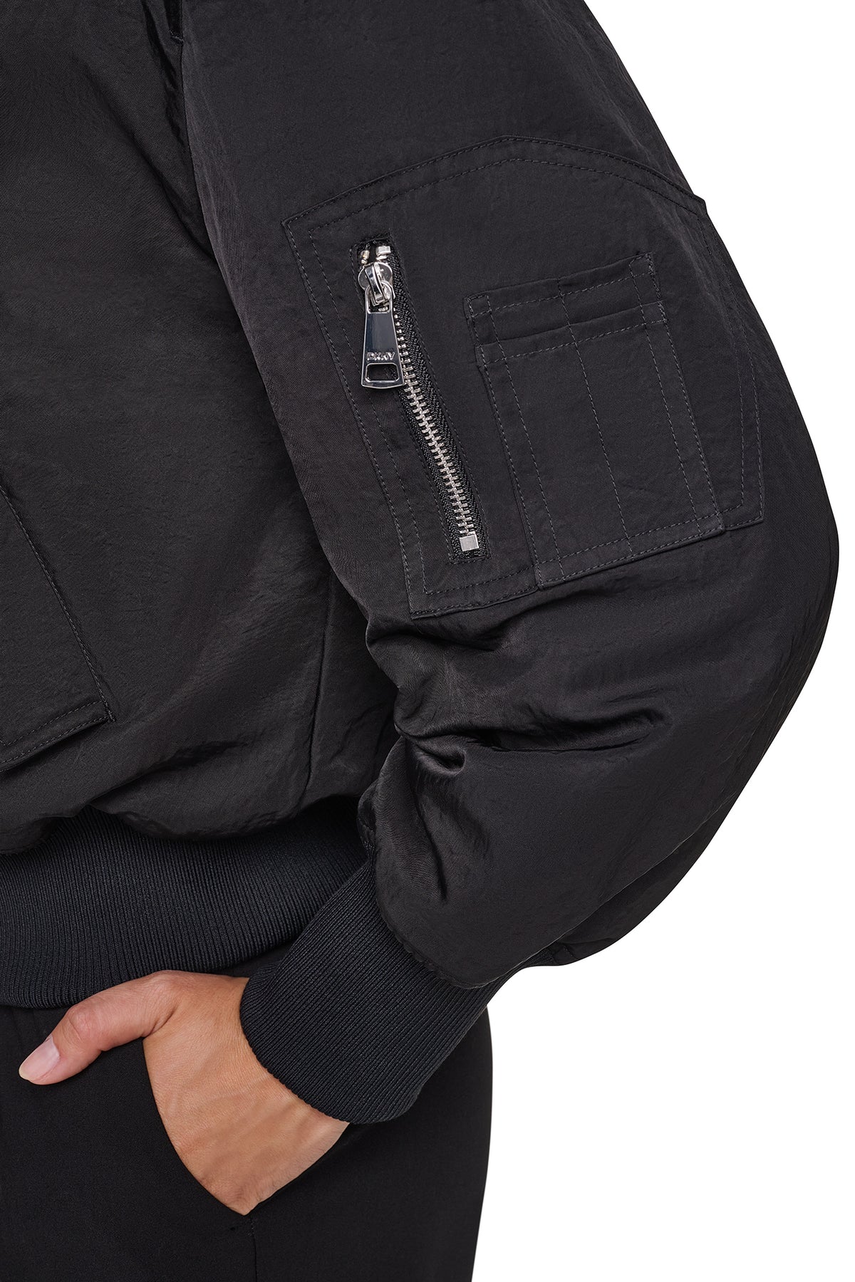 SATIN BOMBER JACKET VIEW 2