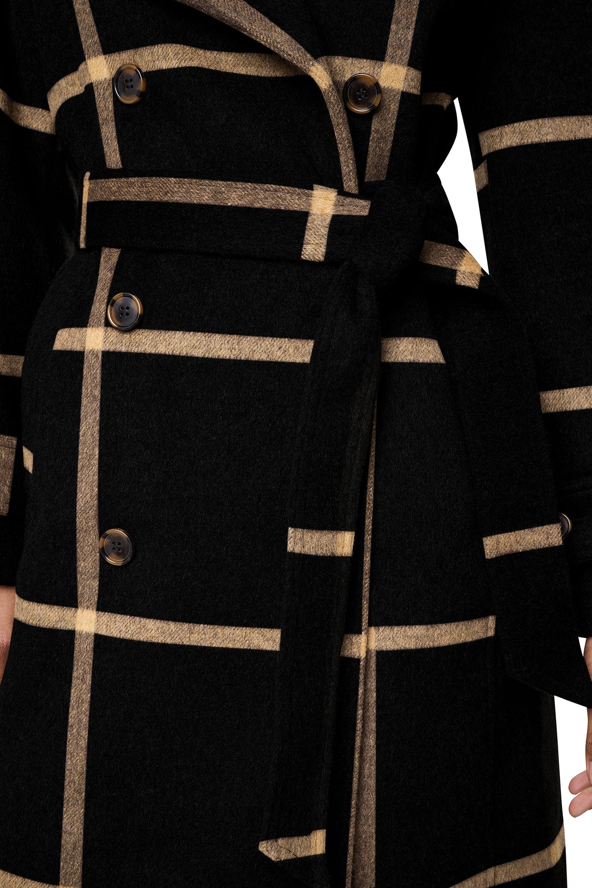 DOUBLE BREASTED WOOL-BLEND COAT VIEW 2