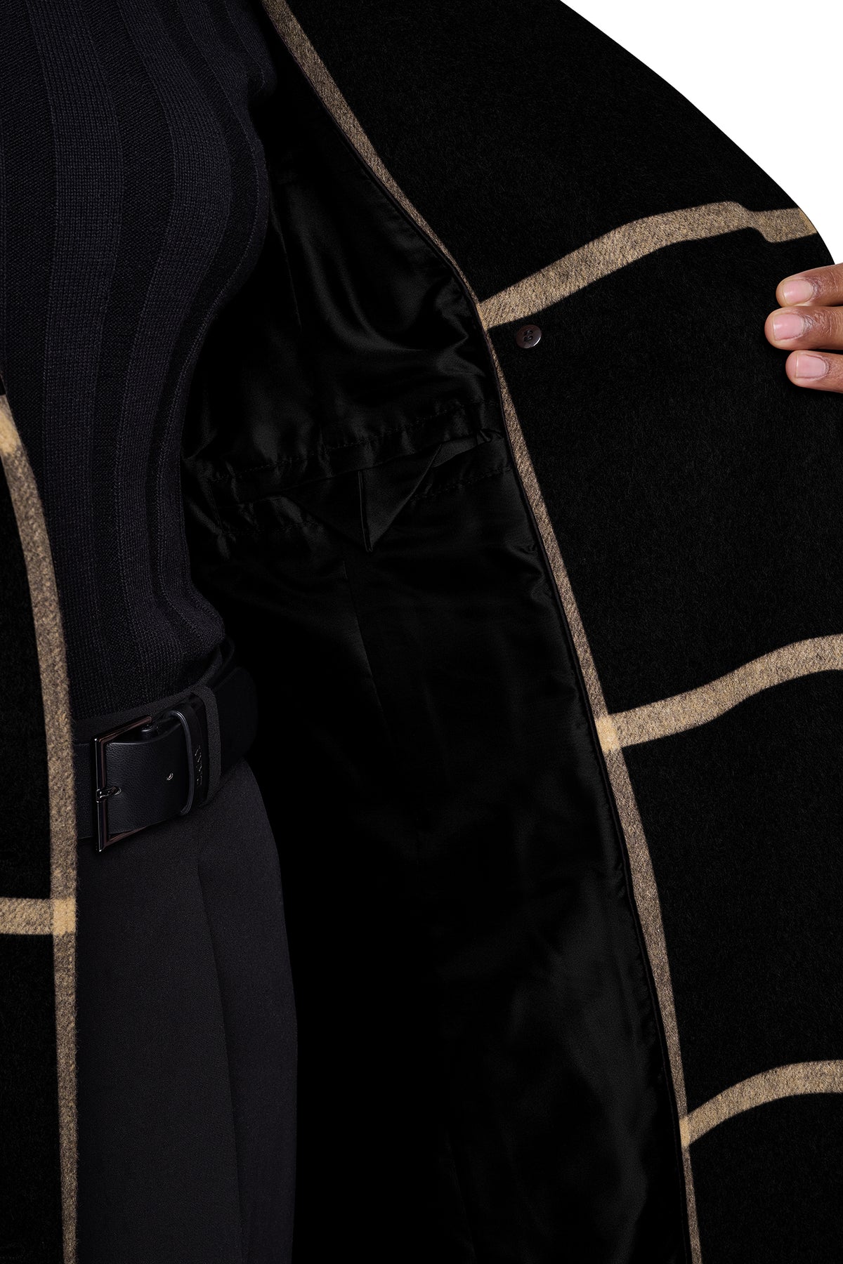 DOUBLE BREASTED WOOL-BLEND COAT VIEW 2