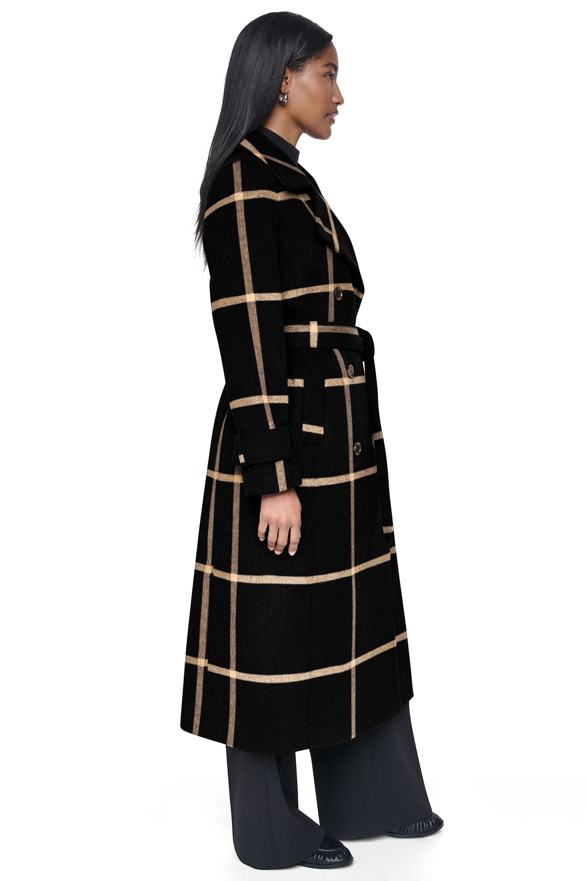 DOUBLE BREASTED WOOL-BLEND COAT VIEW 2