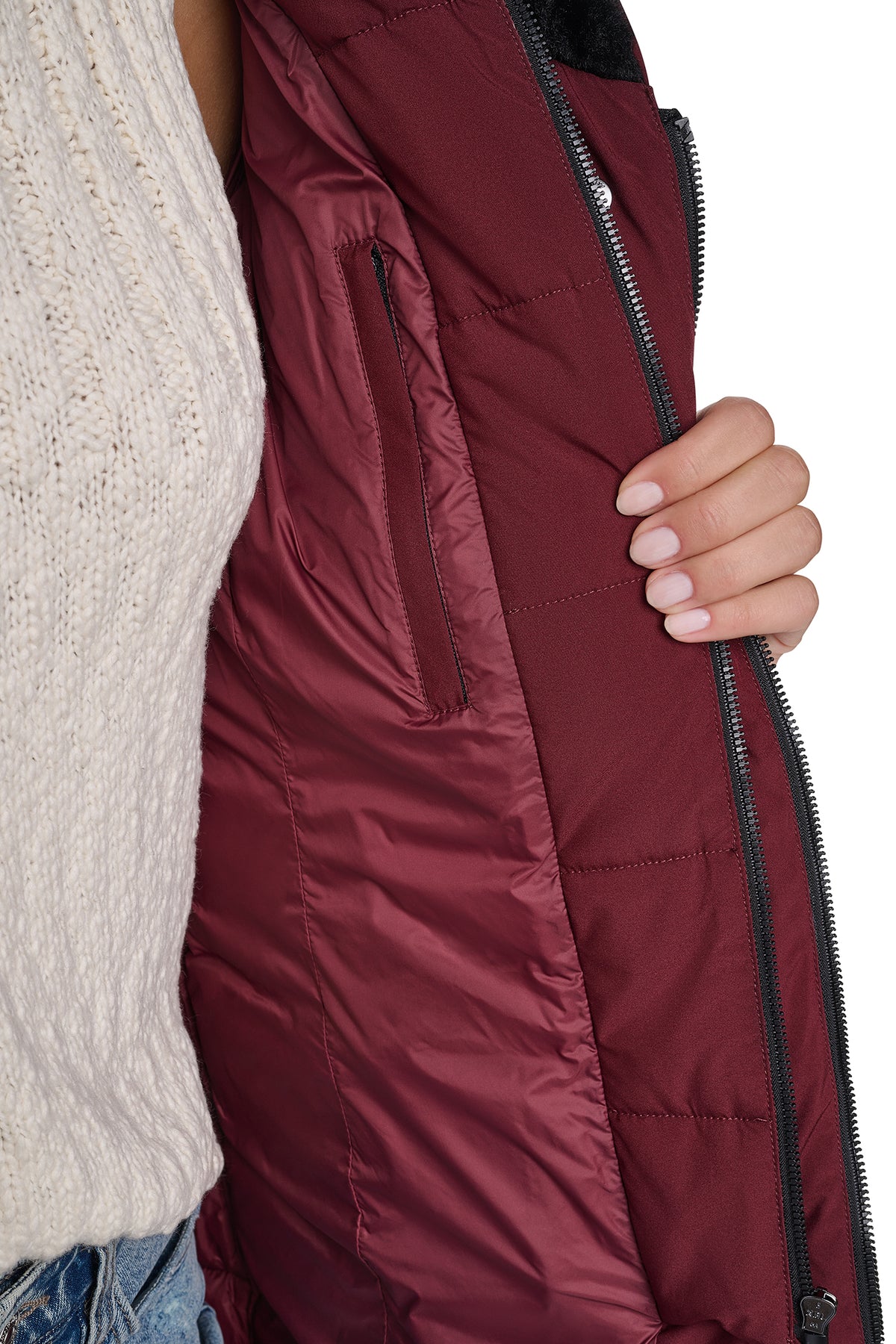 LONG BELTED LAYERED PUFFER VIEW 2