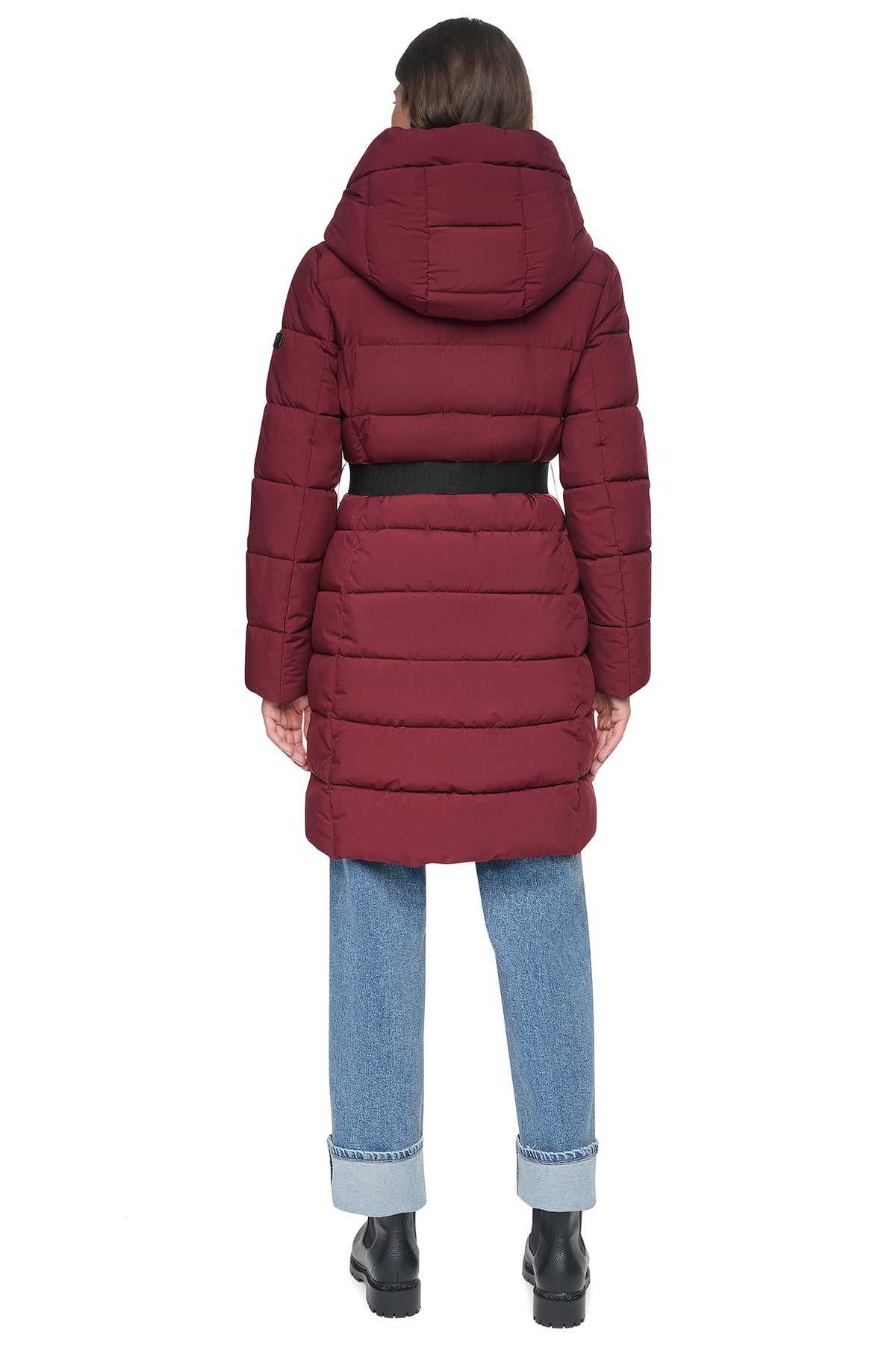 LONG BELTED LAYERED PUFFER VIEW 2