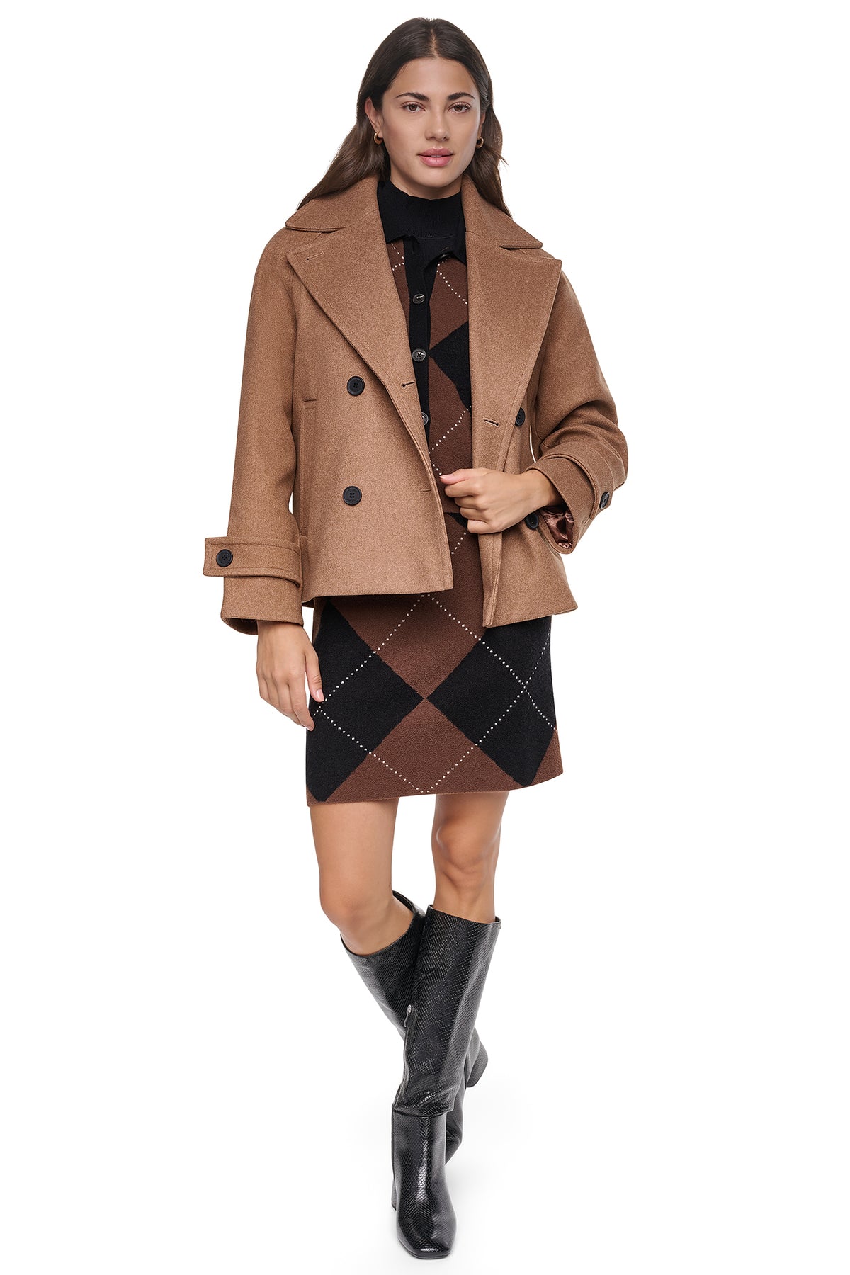 FAUX WOOL PEACOAT VIEW 2