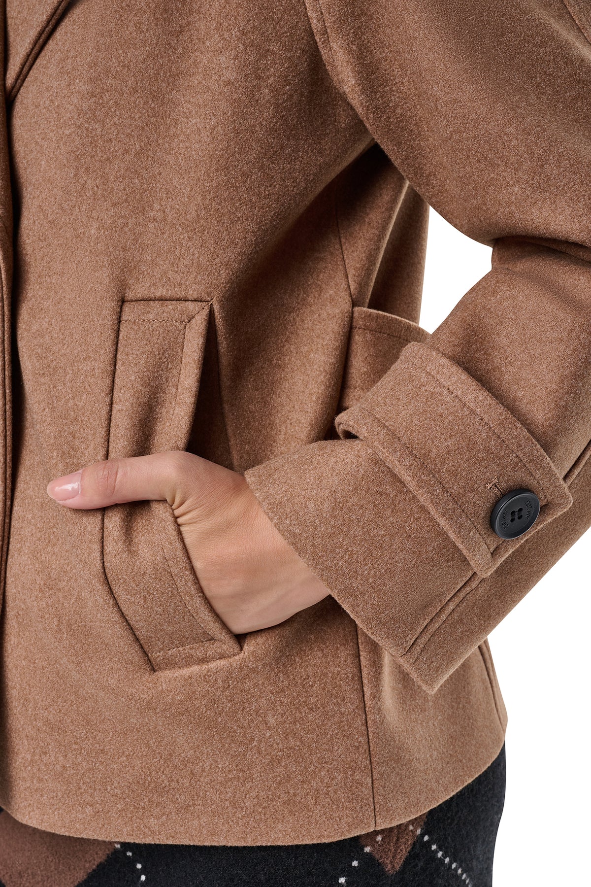 FAUX WOOL PEACOAT VIEW 2