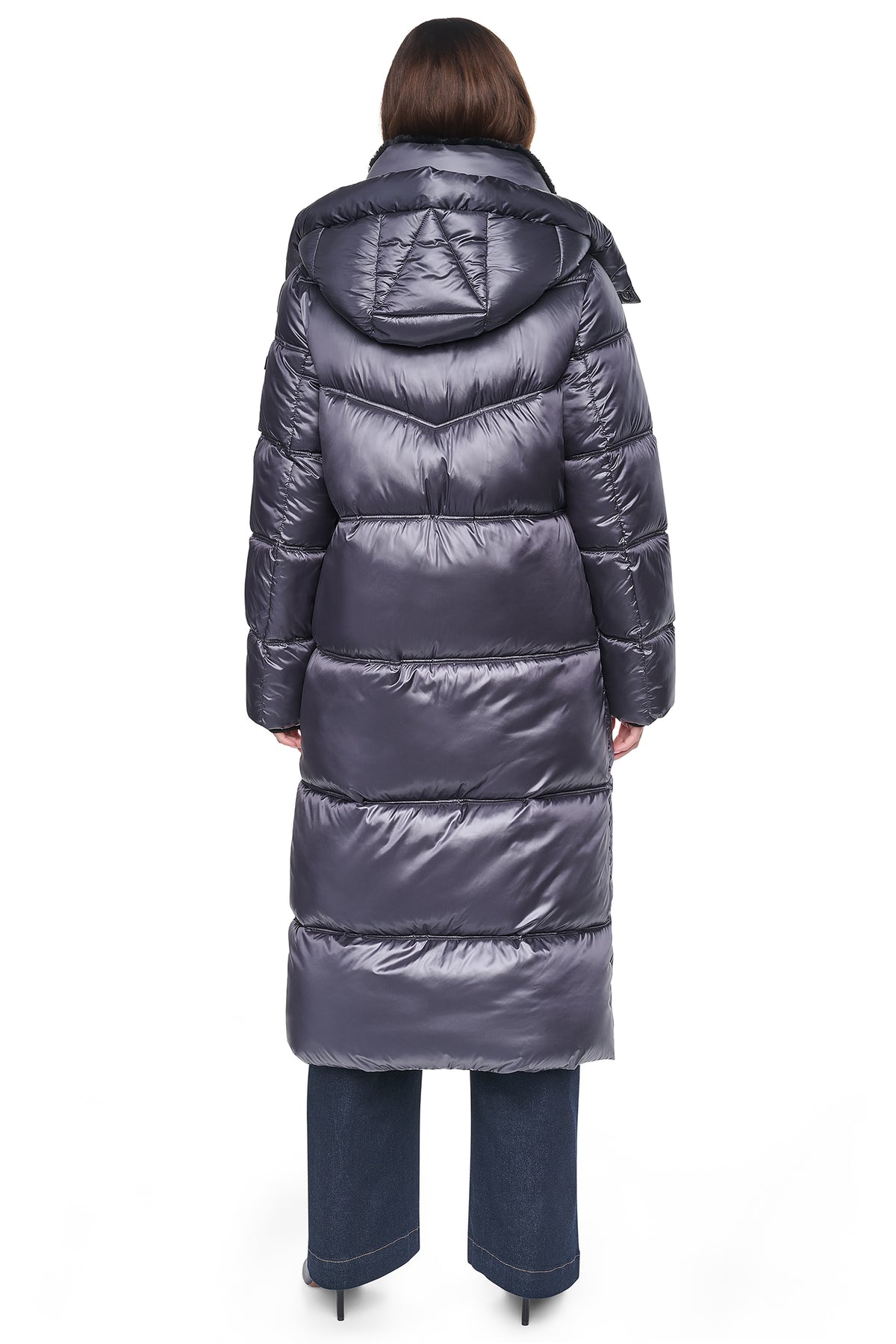 PEARALIZED MAXI PUFFER JACKET VIEW 2