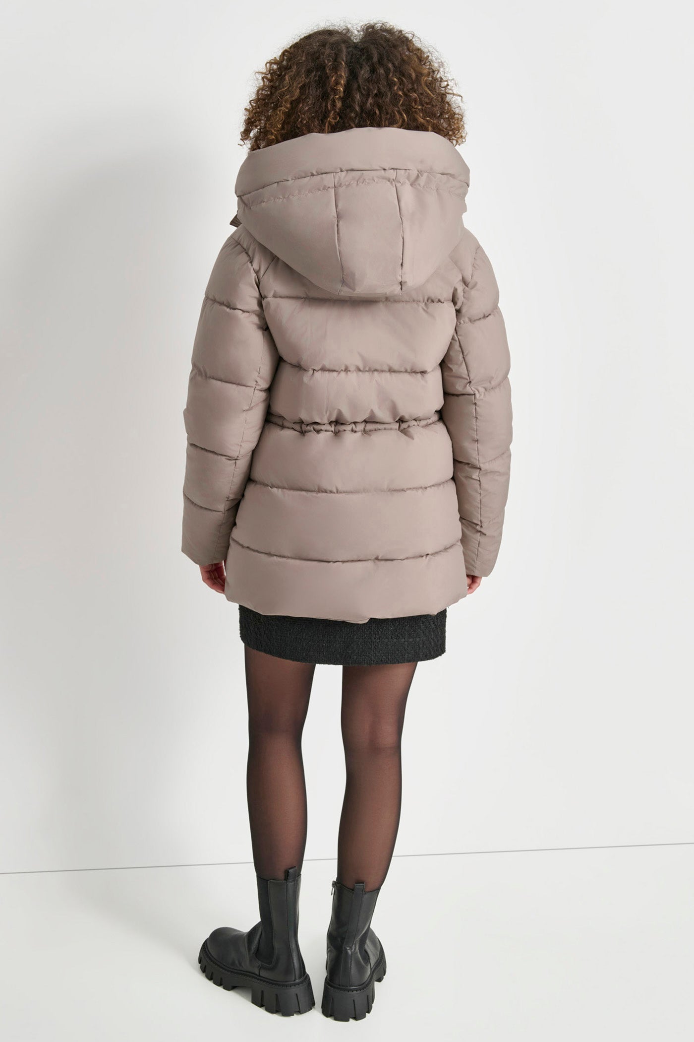 MID LENGTH LUSH PUFFER JACKET VIEW 2