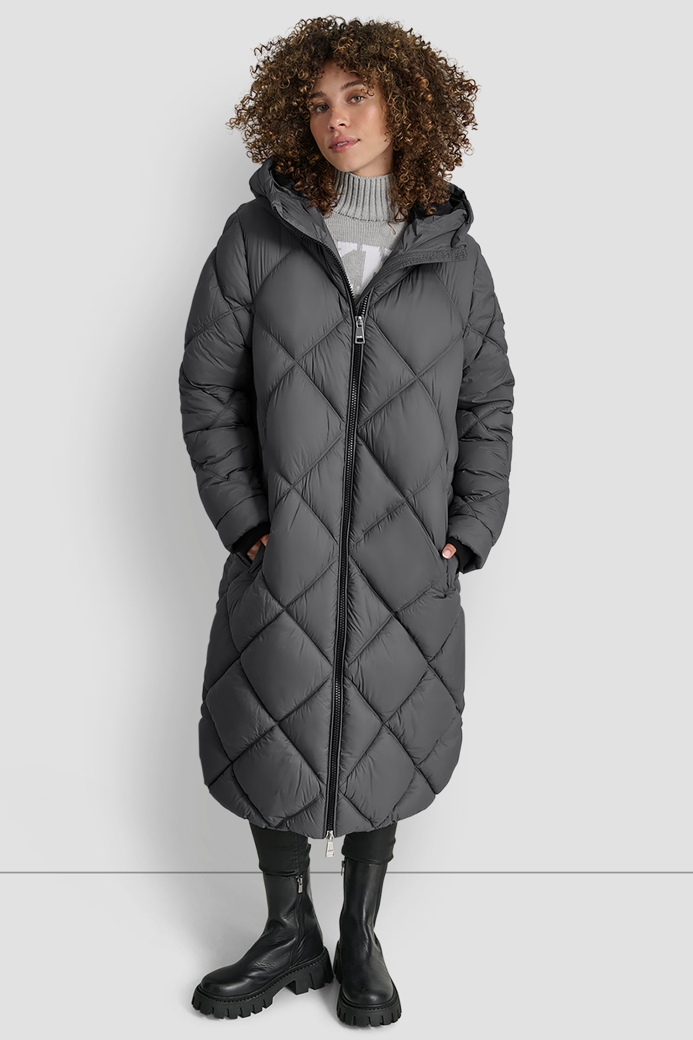 SILKY LONG QUILTED PARKA VIEW 6 | WOMENS COATS & JACKETS