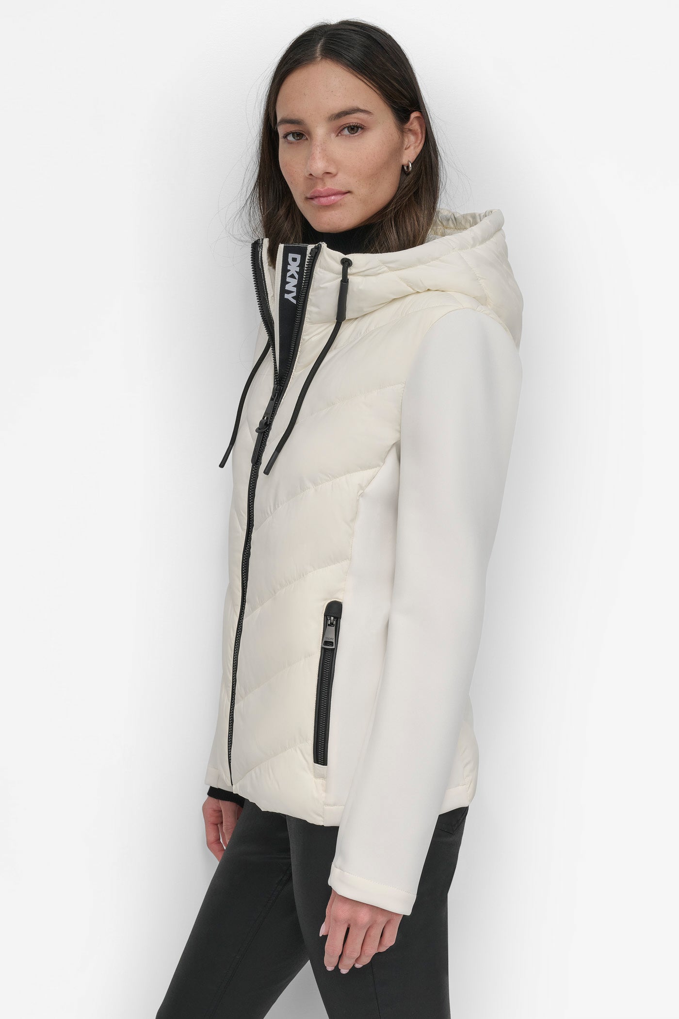 MIXED MEDIA LIGHT WEIGHT PUFFER VIEW 4
