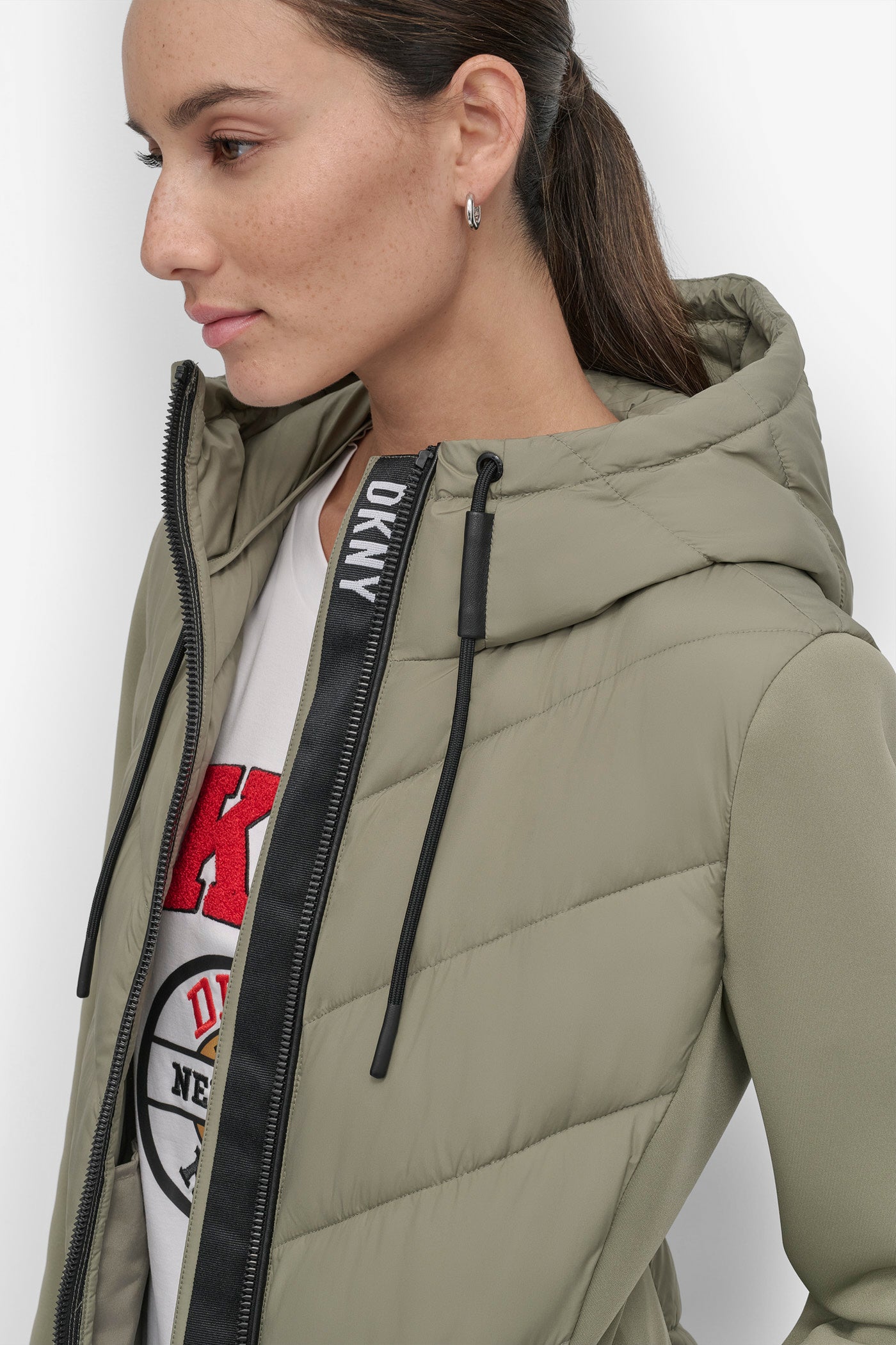 MIXED MEDIA LIGHT WEIGHT PUFFER VIEW 9 | Not Clearance or Preorder