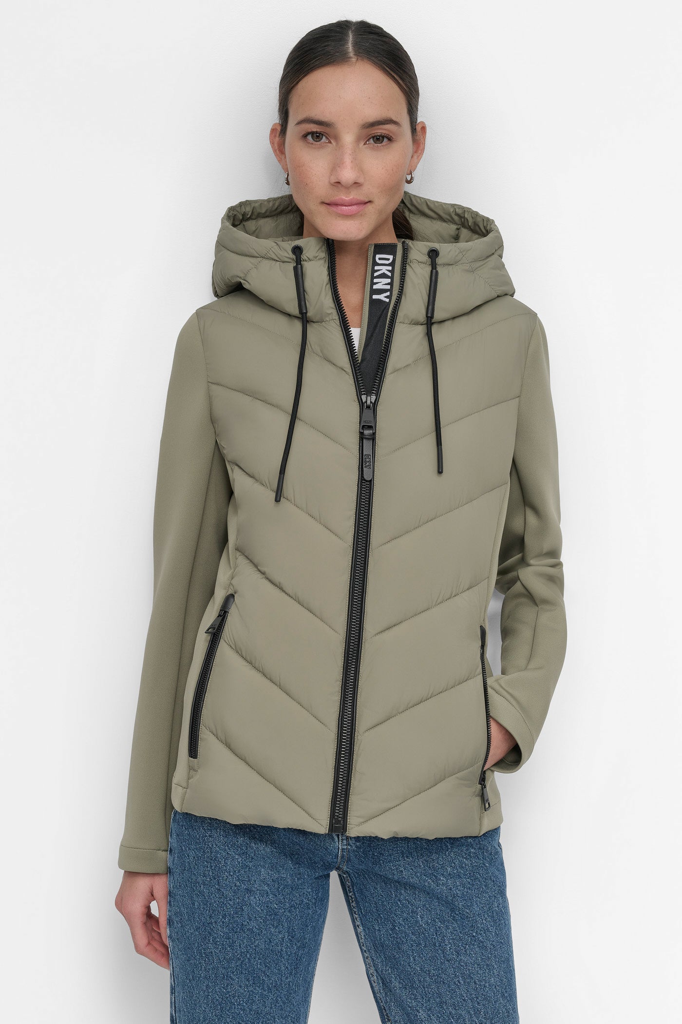 MIXED MEDIA LIGHT WEIGHT PUFFER VIEW 7 | Not Clearance or Preorder