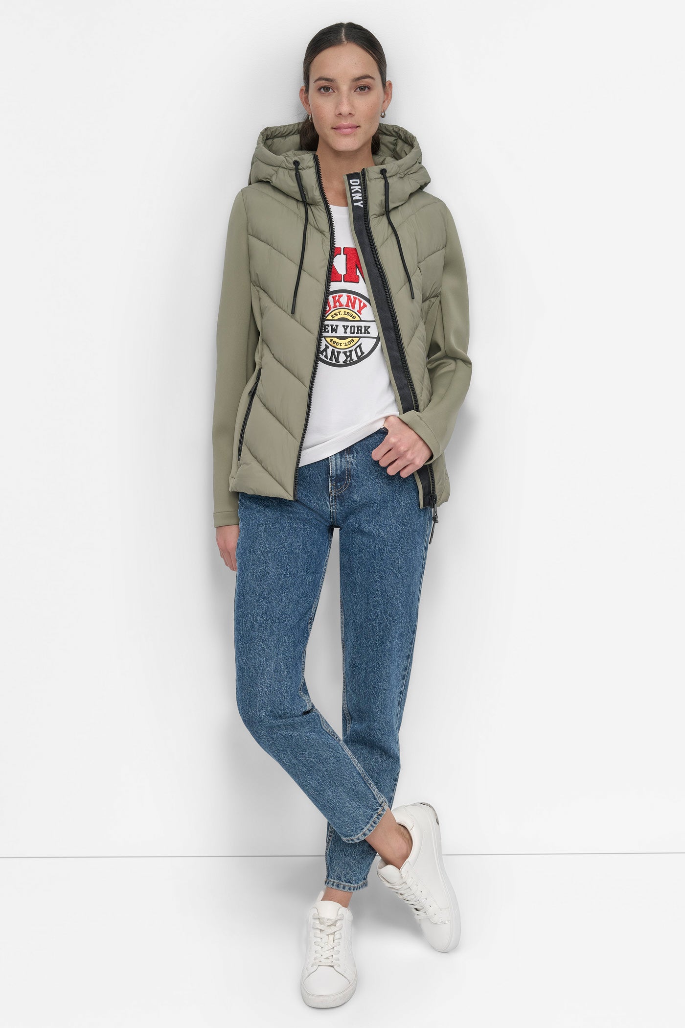 MIXED MEDIA LIGHT WEIGHT PUFFER VIEW 6 | Not Clearance or Preorder