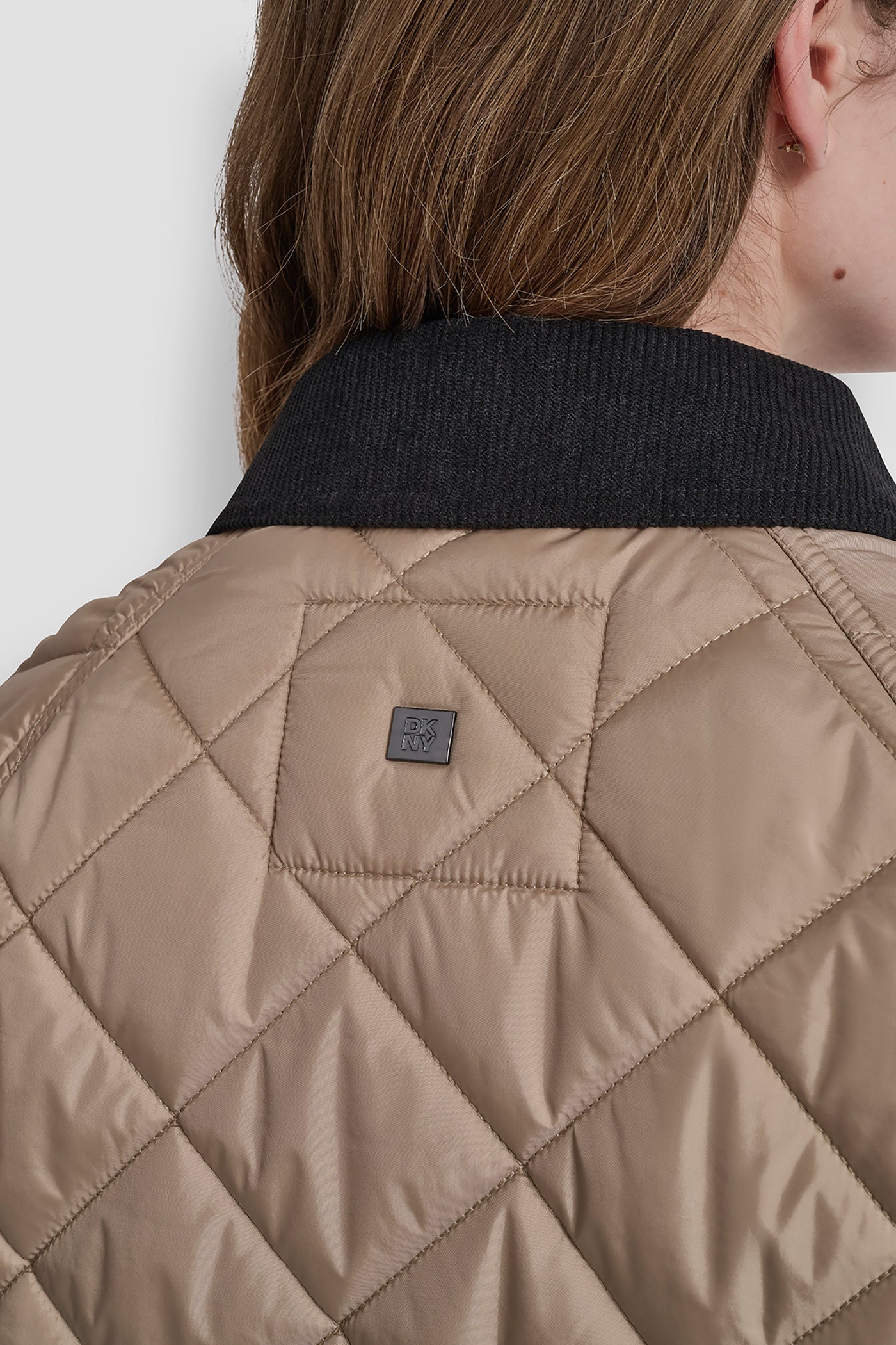 QULITED JACKET WITH CONTRAST COLLAR VIEW 7 | WOMENS COATS & JACKETS